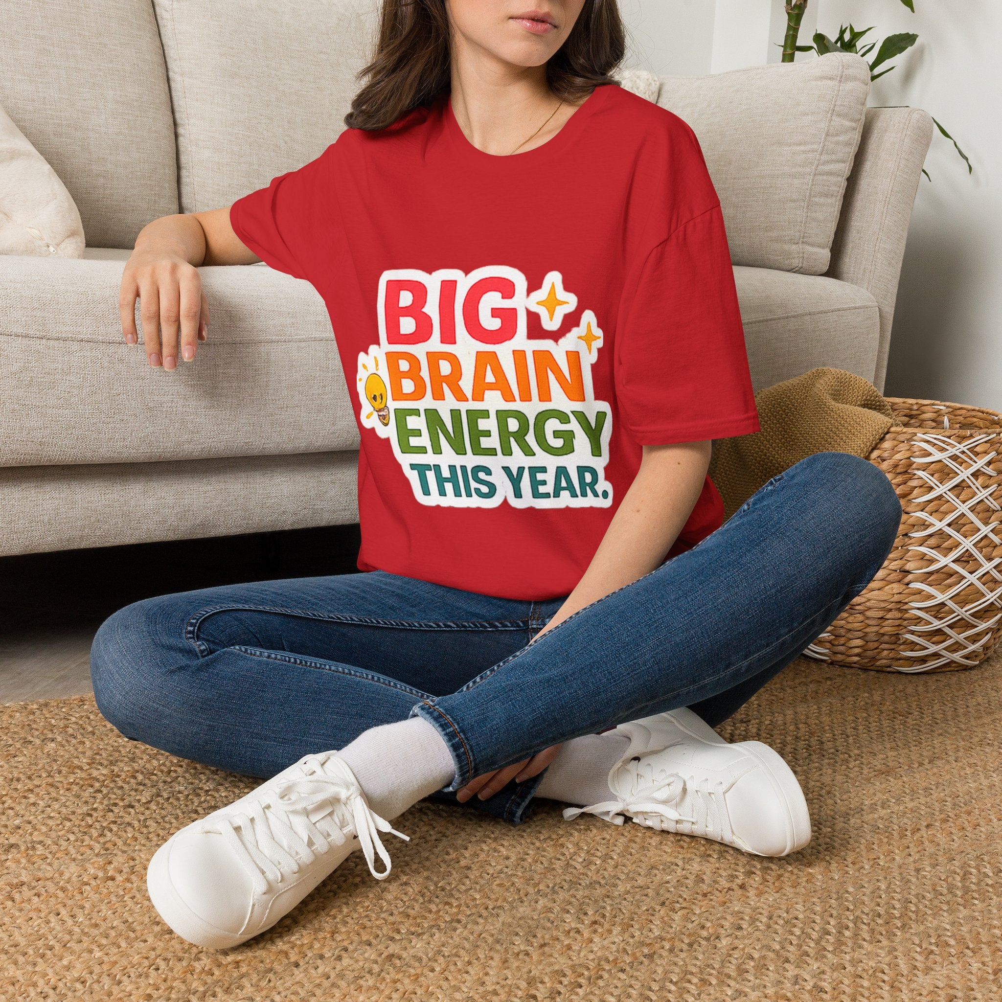 Big Brain Energy T-Shirt — Funny Motivational Graphic Tee