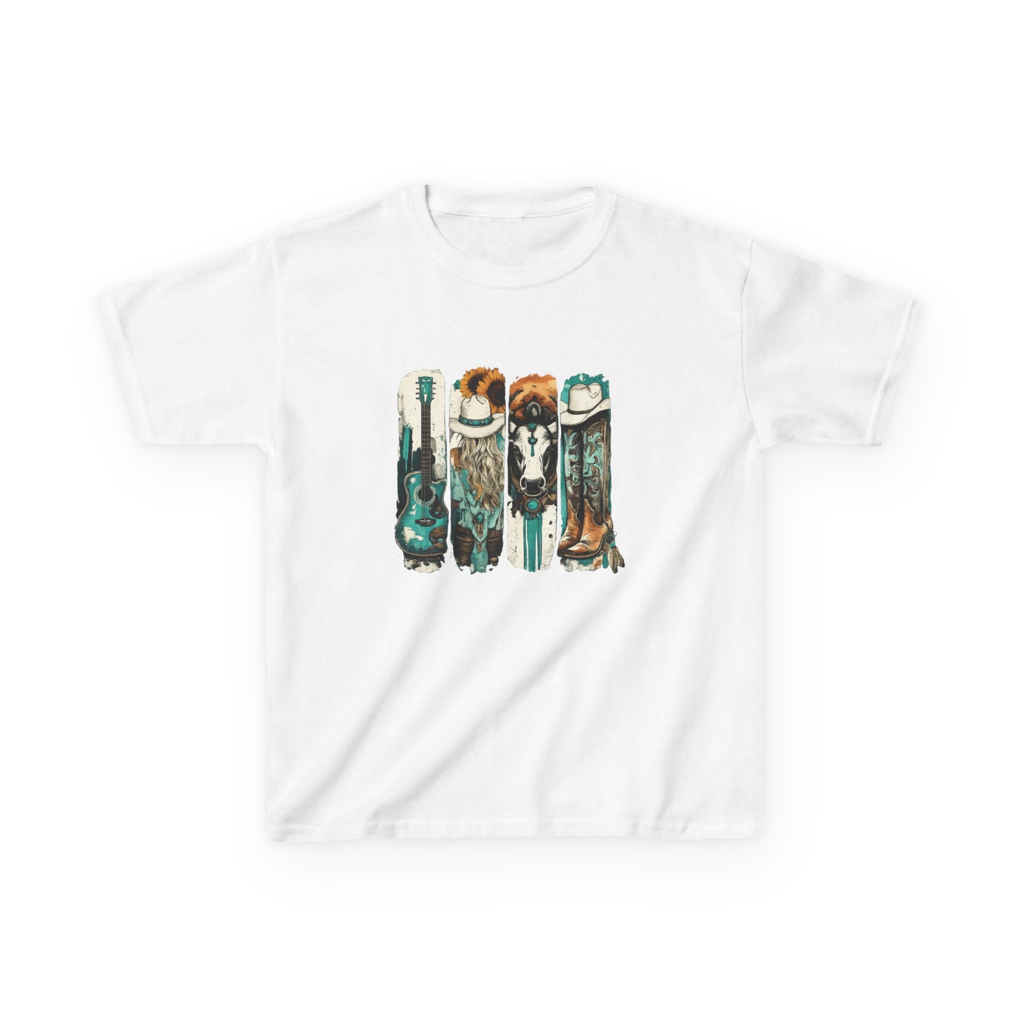 Kids Surfboard Dogs T‑Shirt – Cute Beach Pup Graphic Tee for Kids