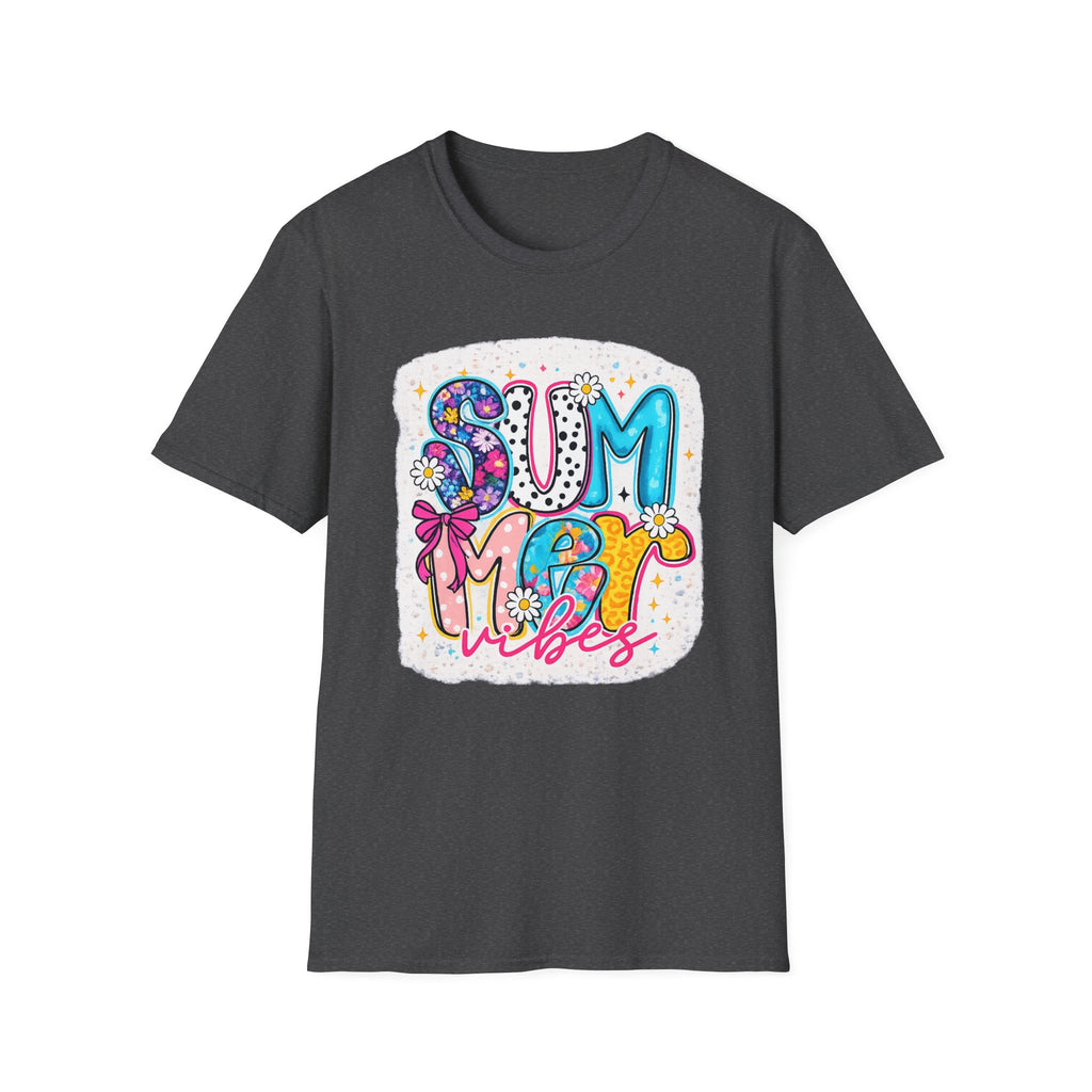 Summer Vibes T-Shirt — Colorful Floral Retro Graphic