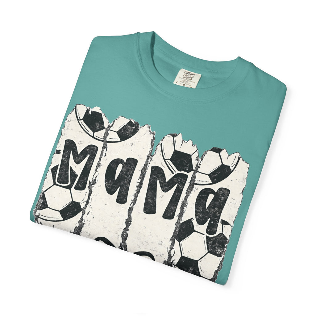 Mama Soccer T-Shirt — Vintage Soccer Ball Mama Tee for Moms