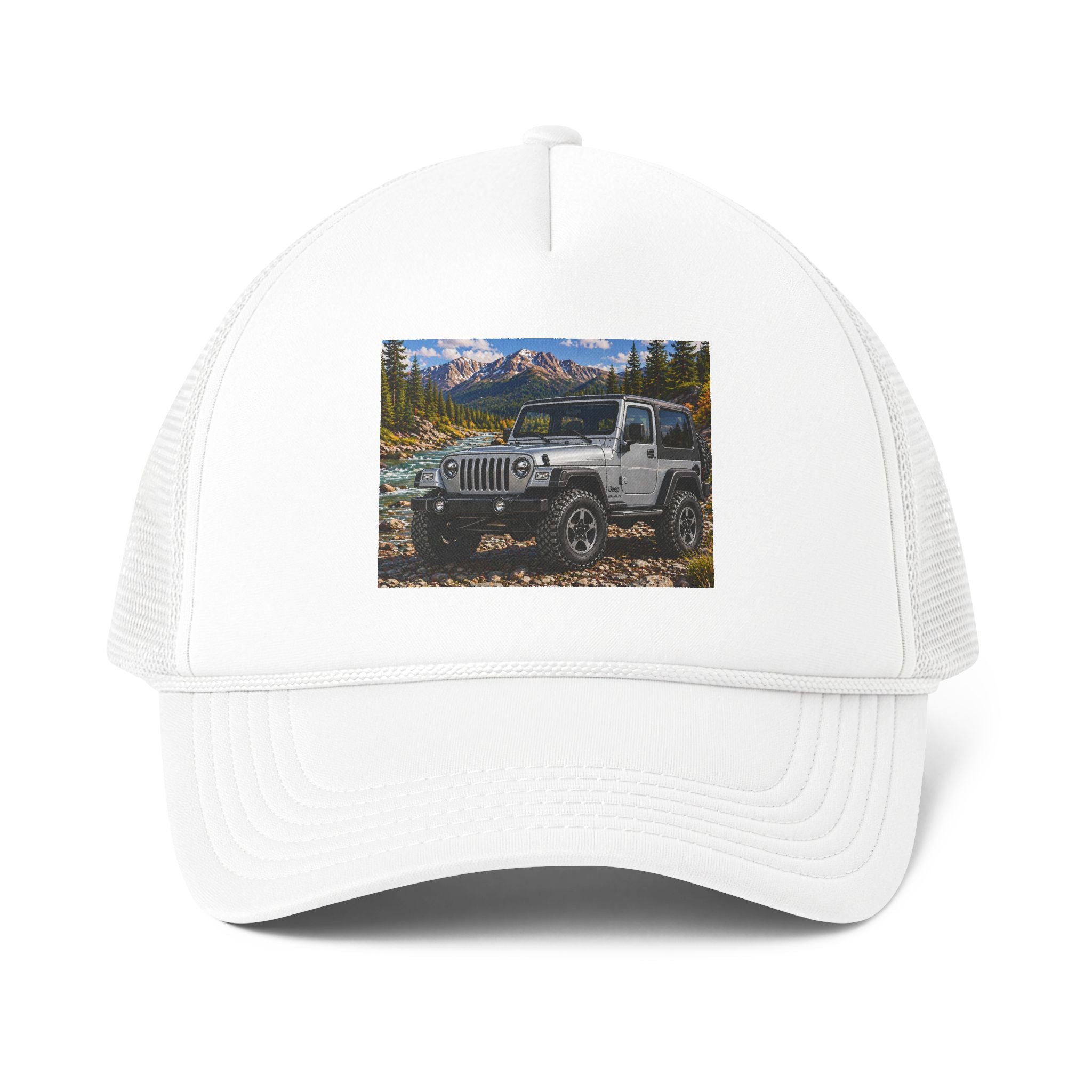 Jeep Off-Road Trucker Cap — Mountain Adventure Foam Mesh Hat