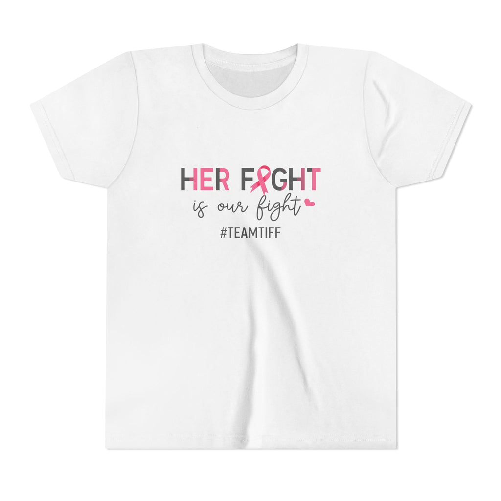 Youth Tee - “Her Fight Is Our Fight” Breast Cancer Awareness