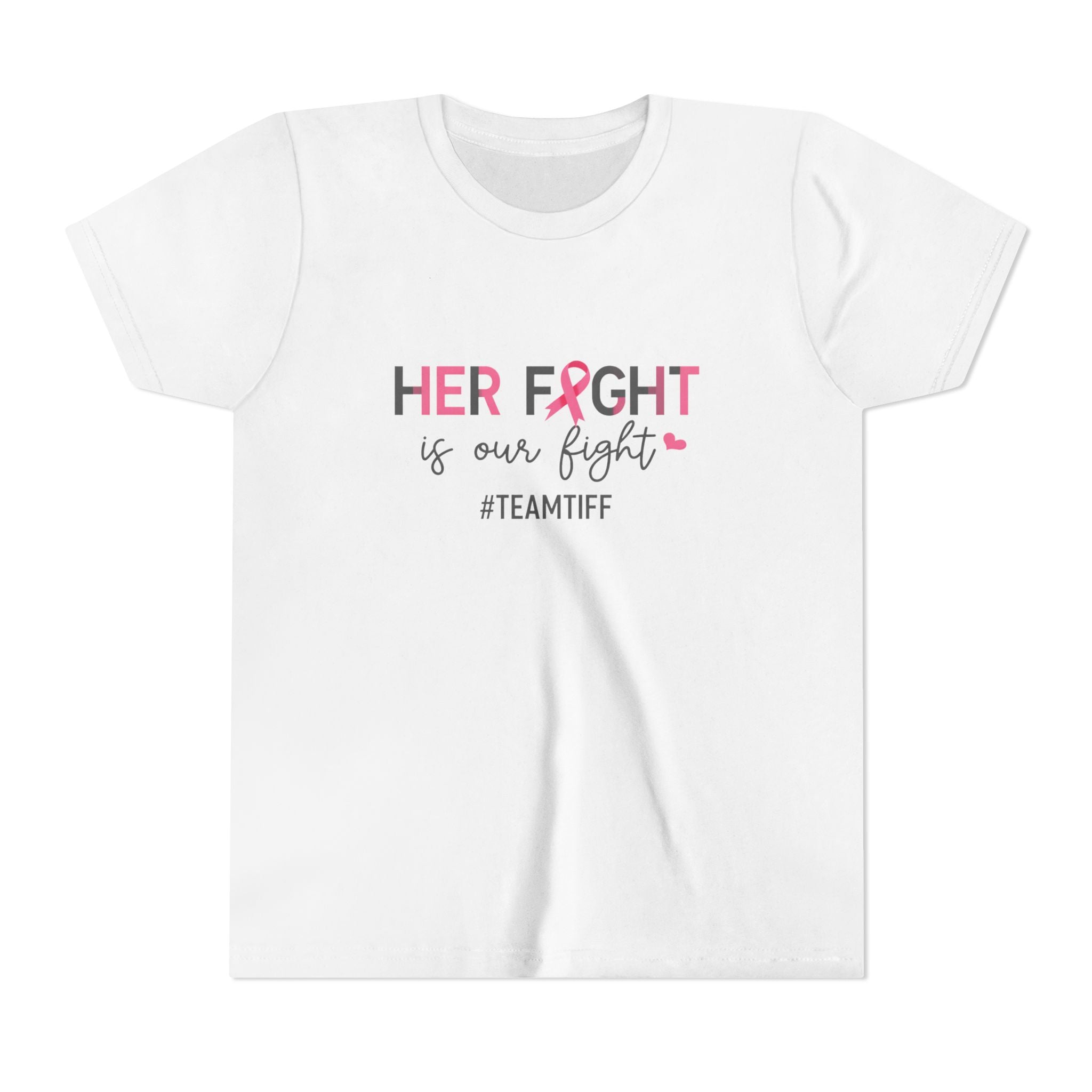 Youth Tee - “Her Fight Is Our Fight” Breast Cancer Awareness