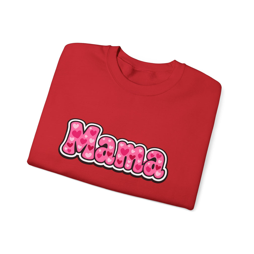 Mama Pink Bubble Letter Crewneck Sweatshirt