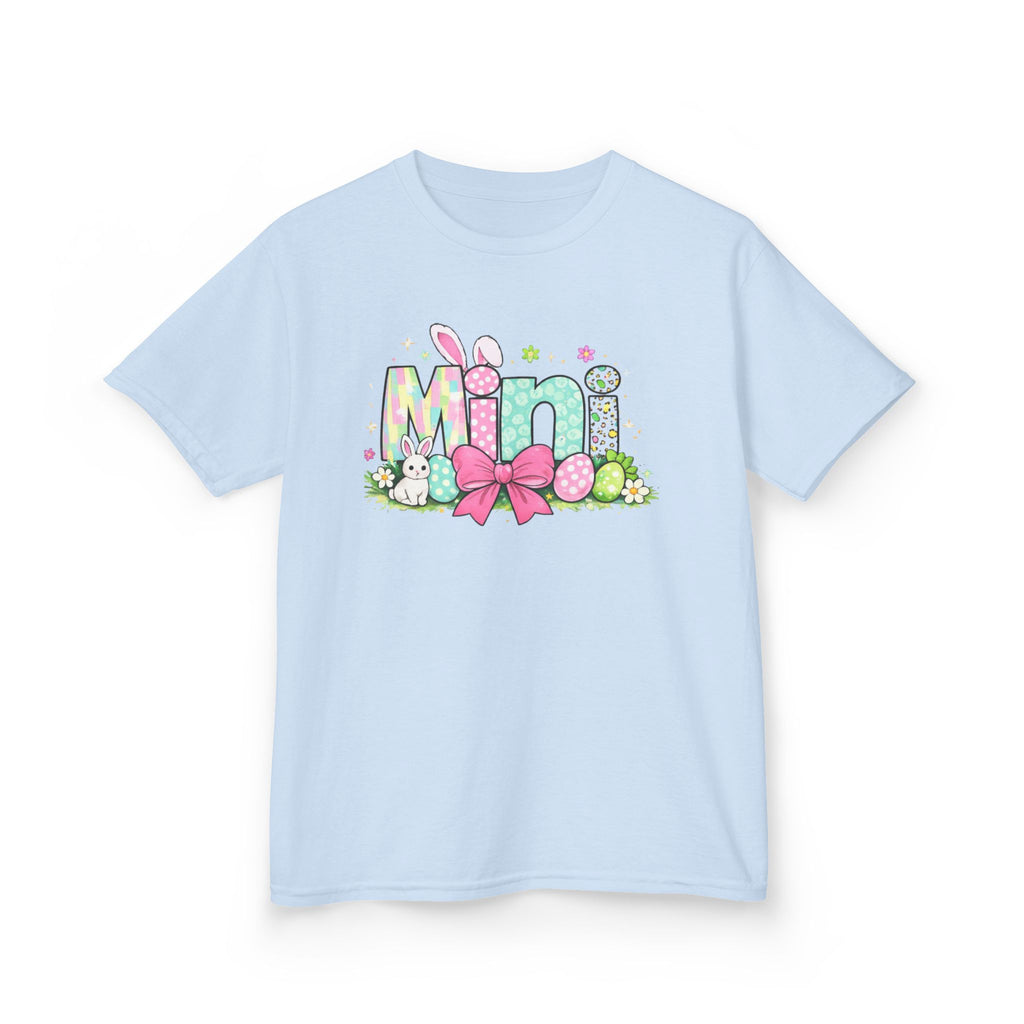 Kids Tee — "Mini" Easter Bunny Floral Design