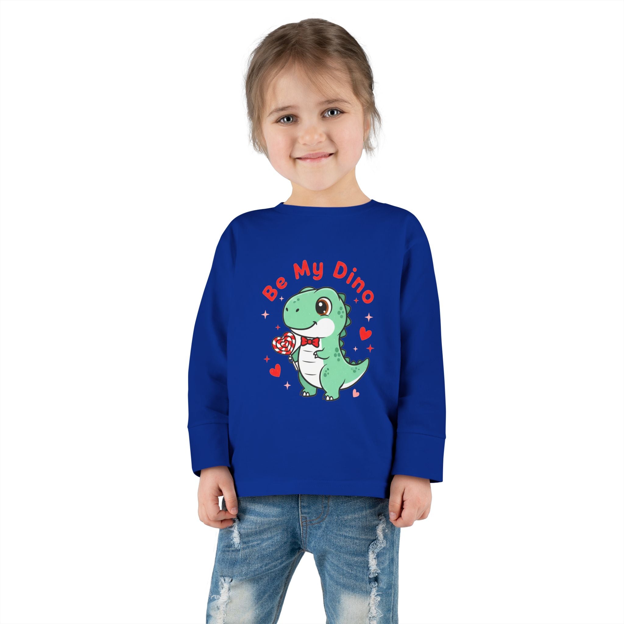 Be My Dino Toddler Long Sleeve Tee