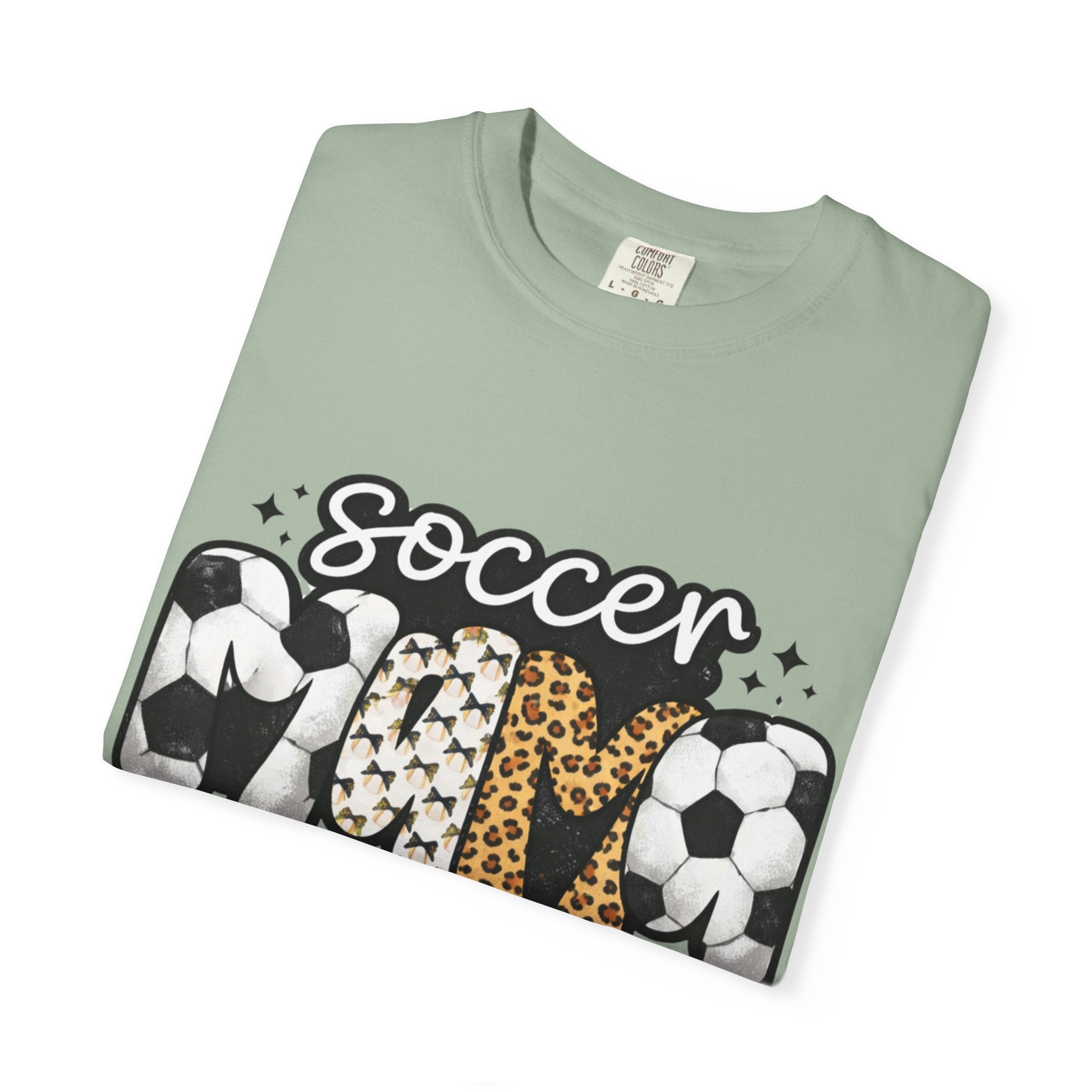 Soccer Mom T-Shirt — Leopard & Ball Graphic Tee for Soccer Moms