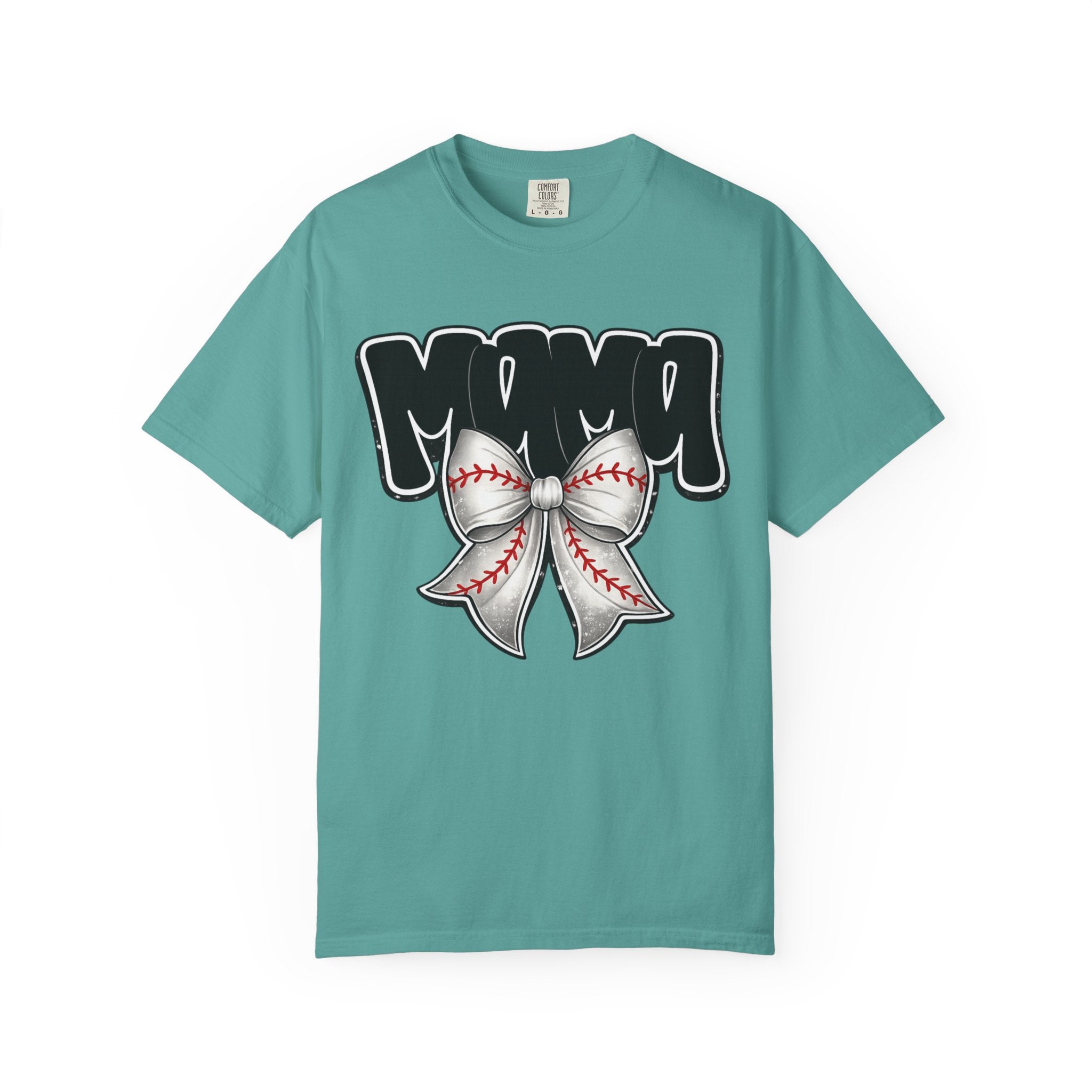 Mama Baseball Bow T-Shirt