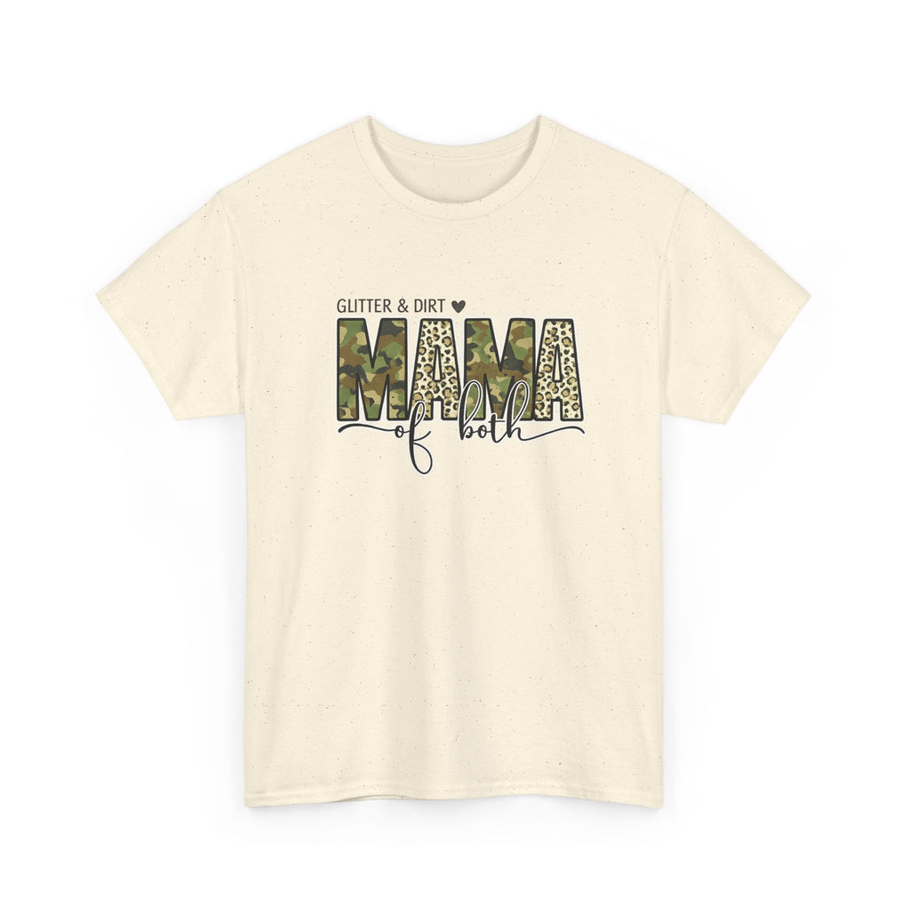 Mama of Both Tee – Glitter & Grit Camo Mom Shirt