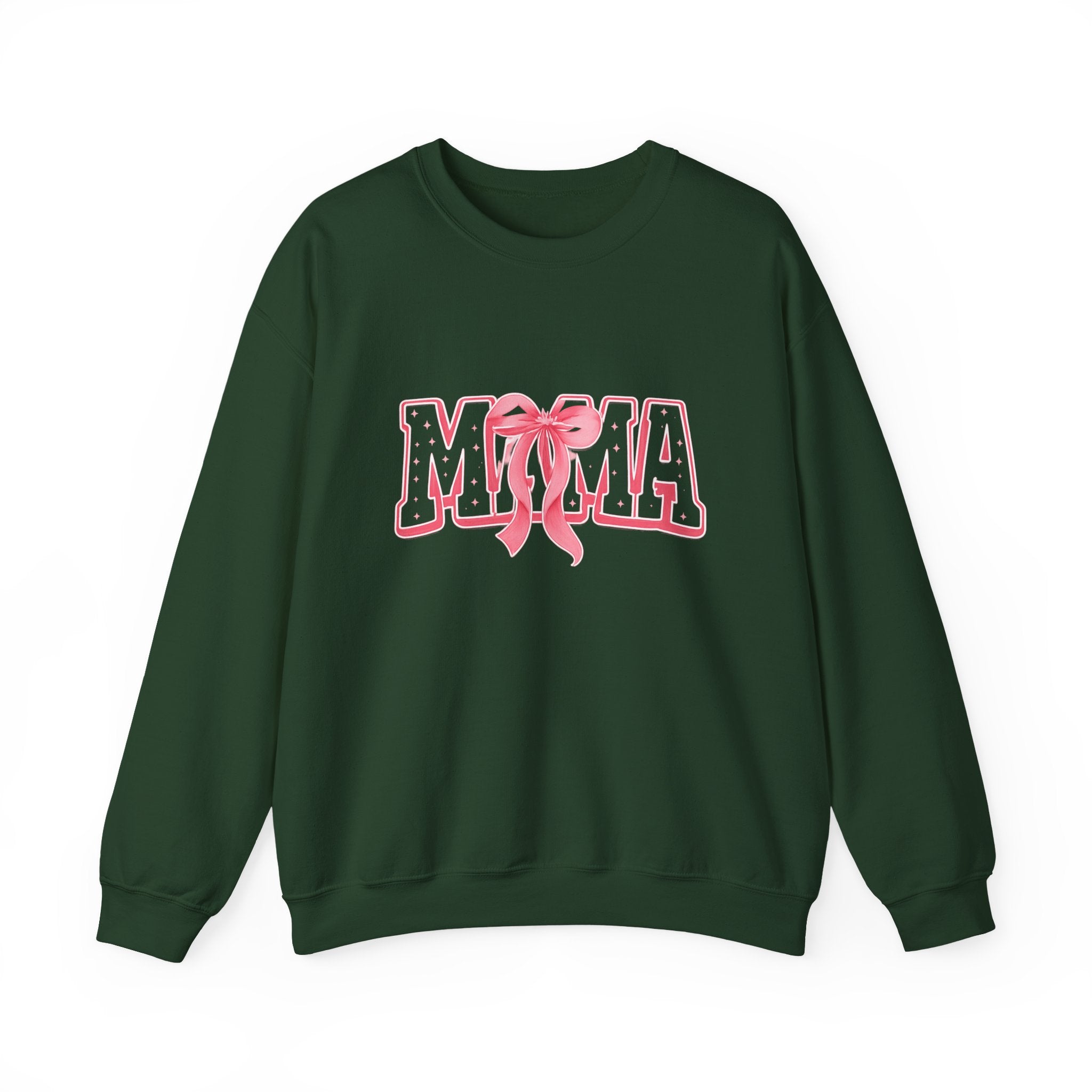 Mama Crewneck Sweatshirt — Pink Ribbon Graphic Mother's Day Pullover