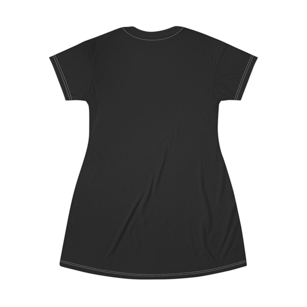 Panthers Cheer T-Shirt Dress — Athletic Team Spirit AOP Dress