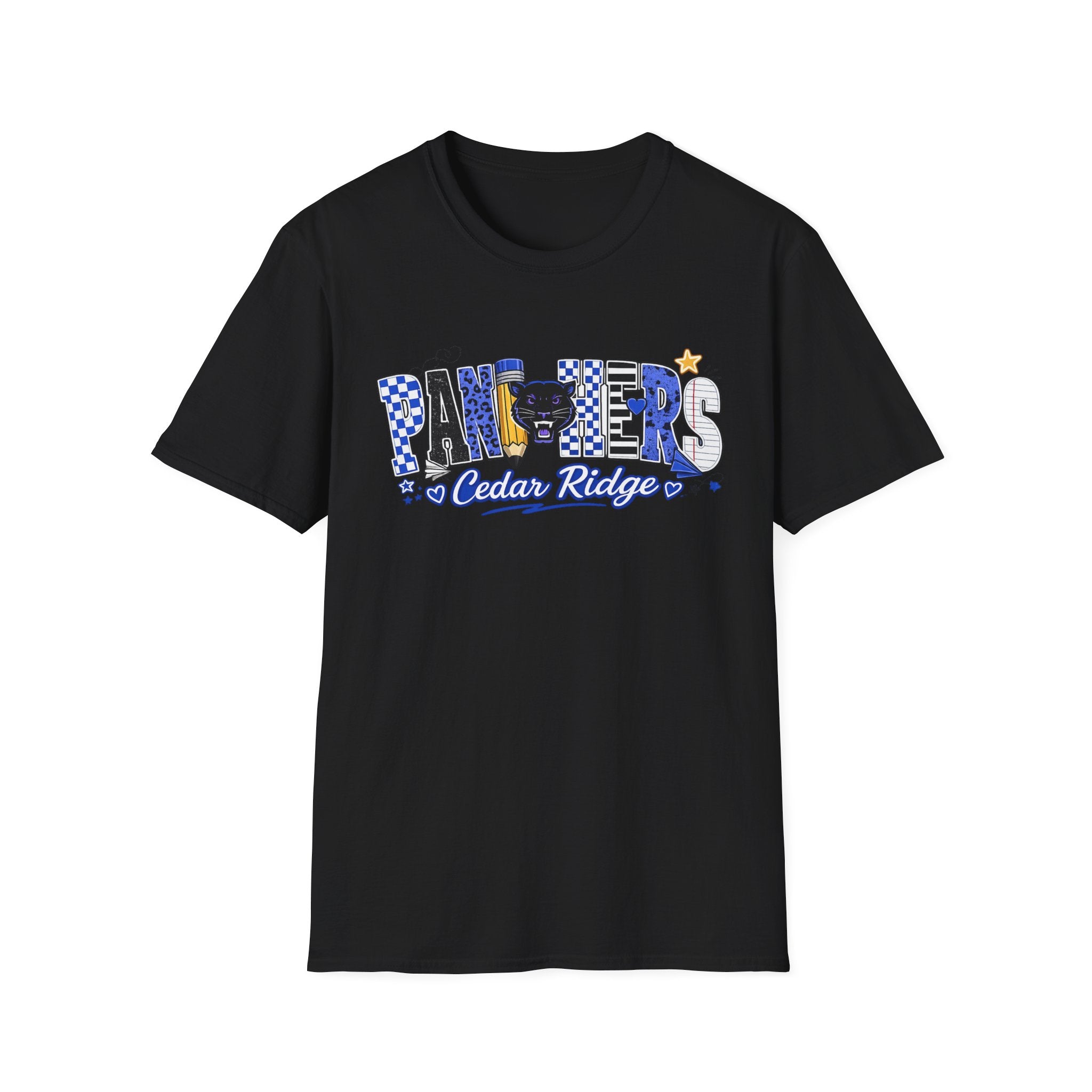 Panthers Cedar Ridge T-Shirt — School Spirit Blue Mascot Tee