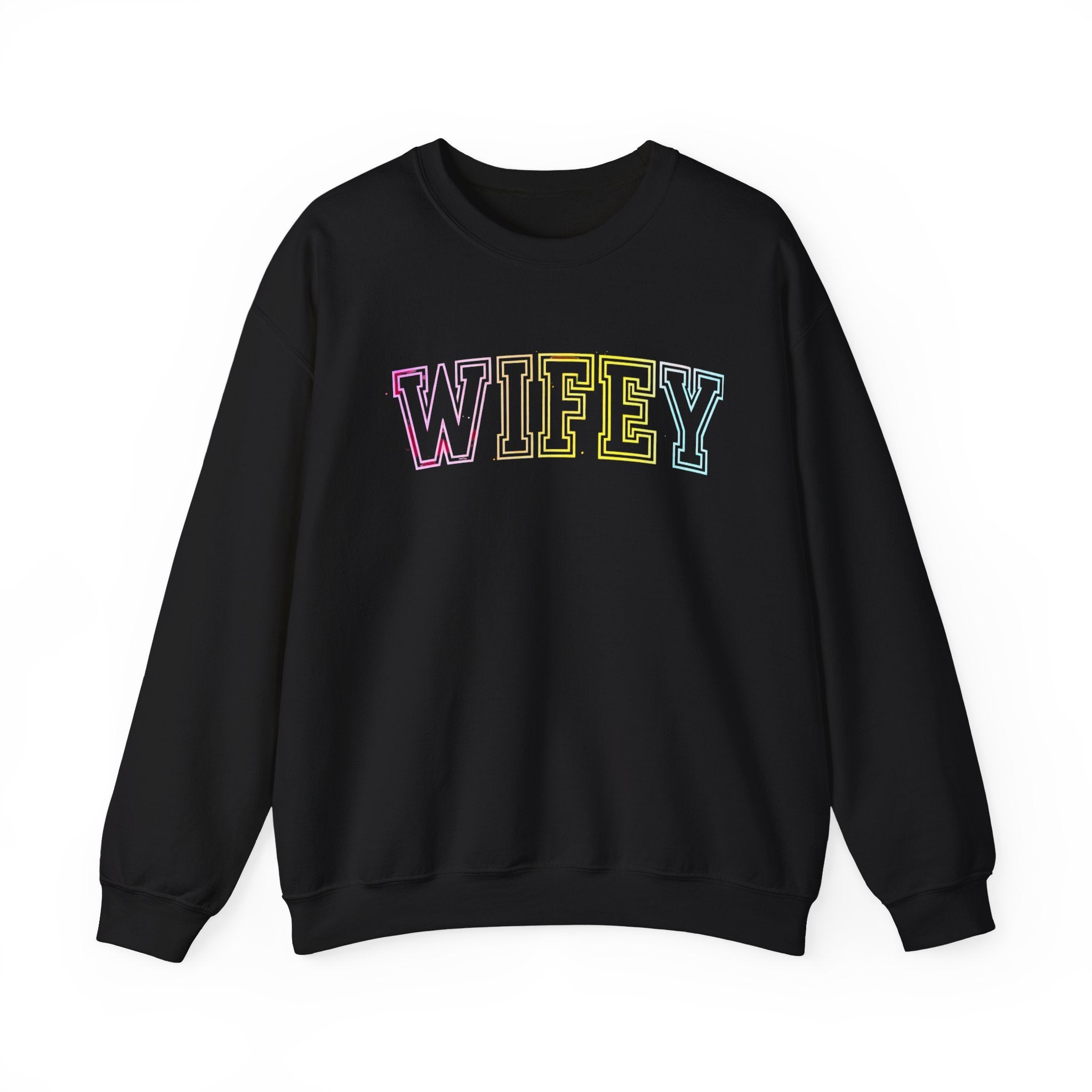 Wifey Pastel Ombre Crewneck Sweatshirt