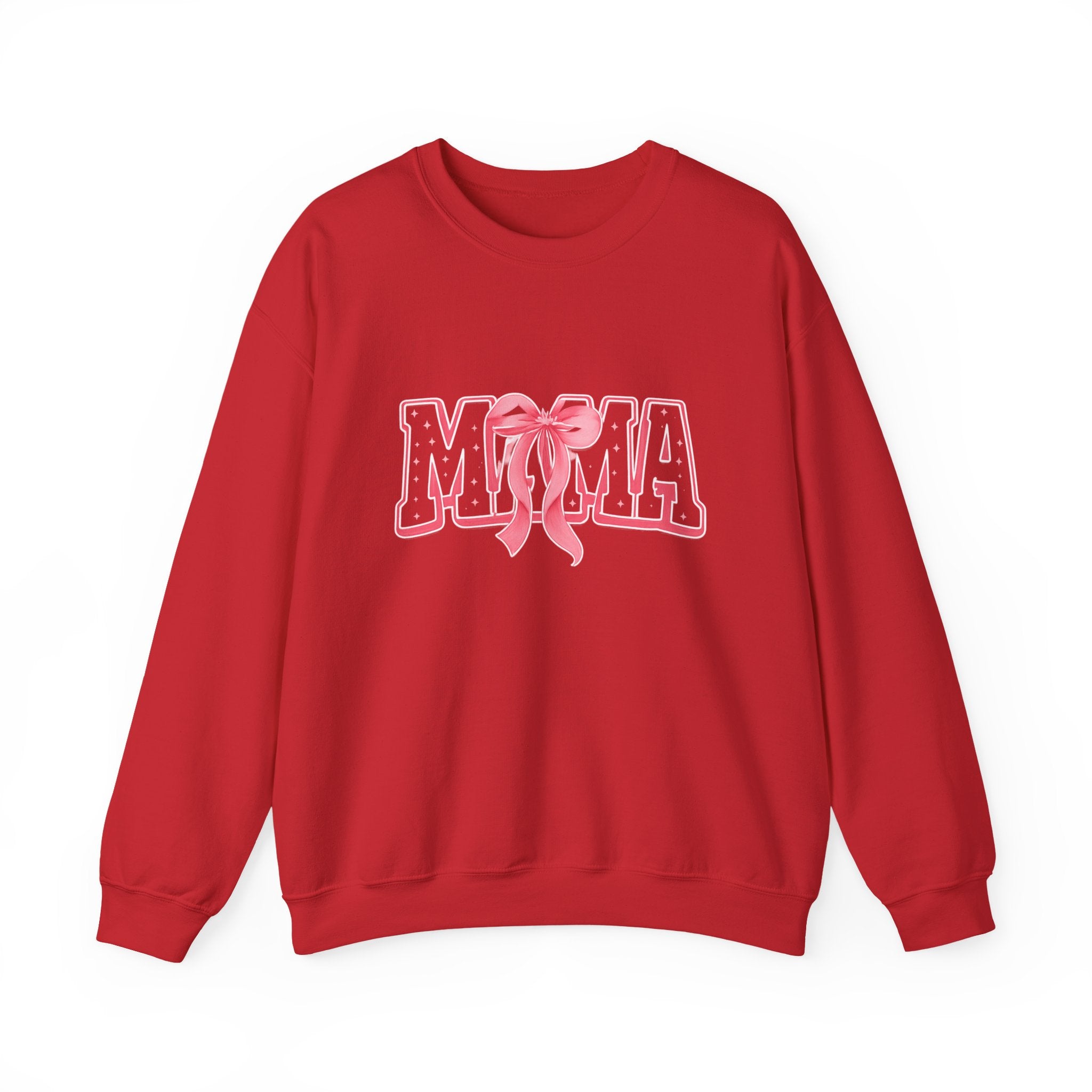 Mama Crewneck Sweatshirt — Pink Ribbon Graphic Mother's Day Pullover