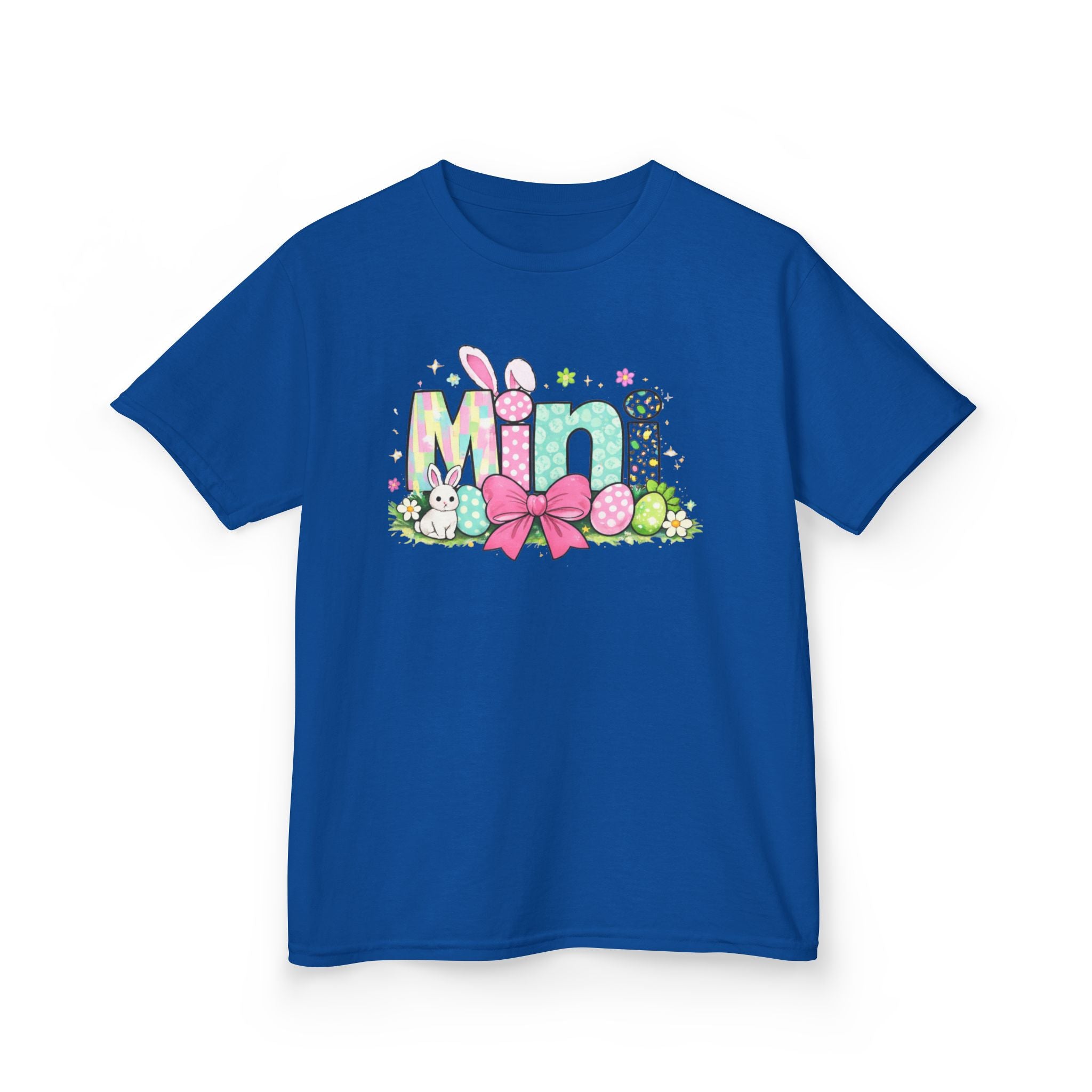 Kids Tee — "Mini" Easter Bunny Floral Design