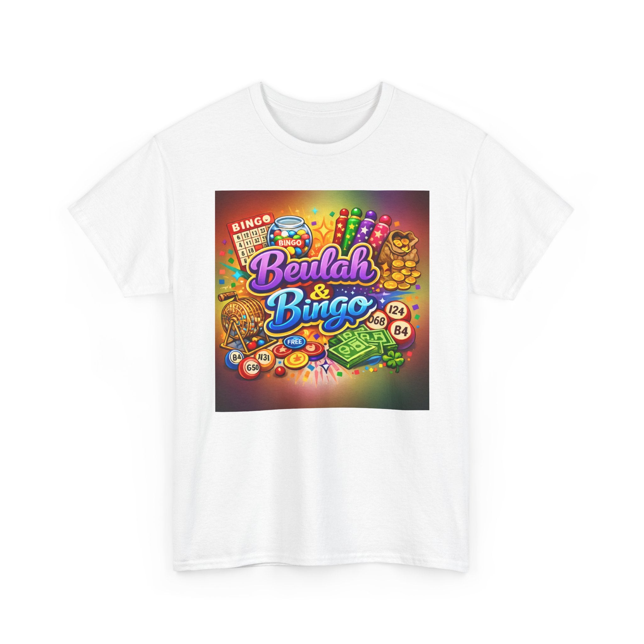 Berlah & Bingo T-Shirt — Retro Colorful Bingo Game Tee