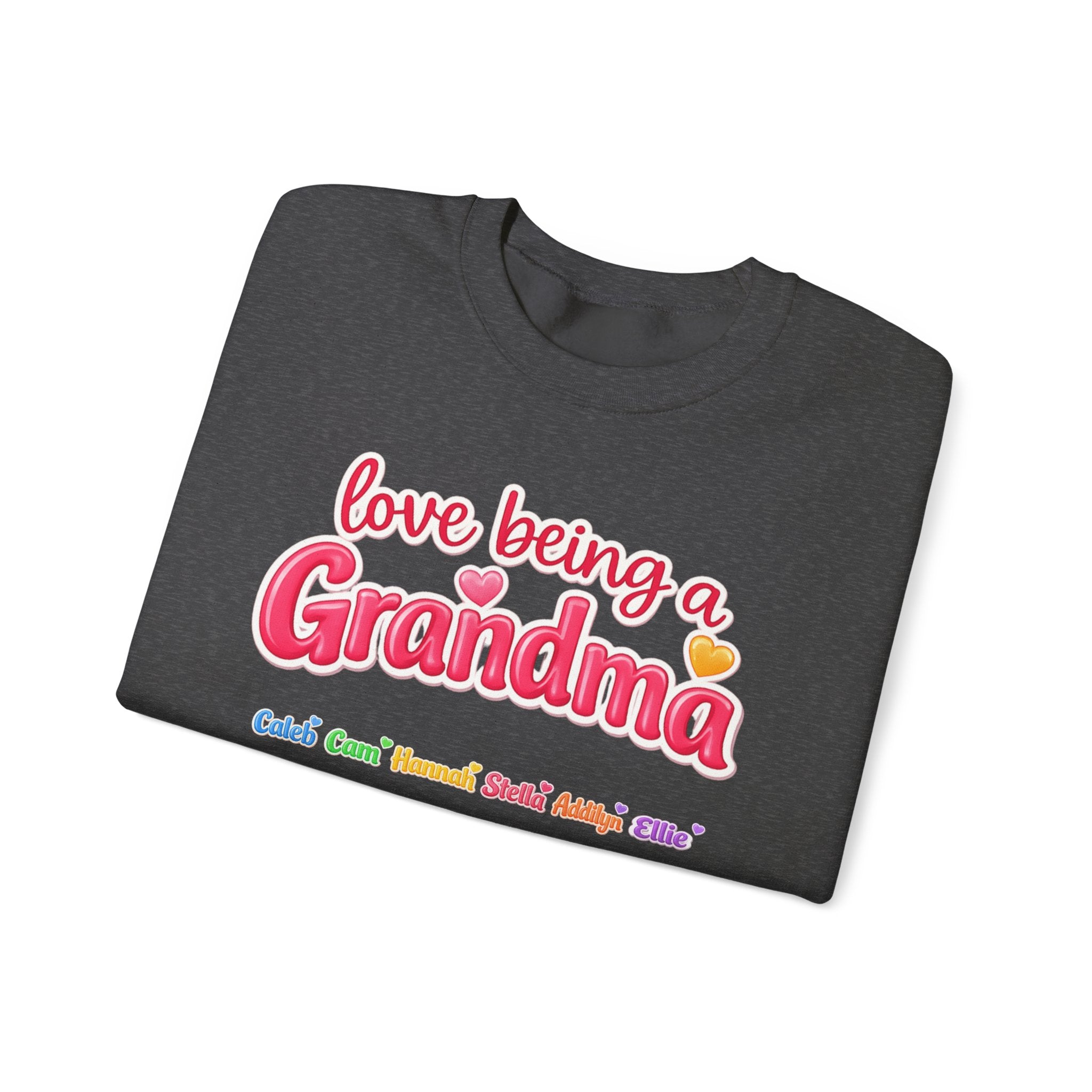 Grandma Crewneck Sweatshirt - "Love Being a Grandma" Cozy Gift