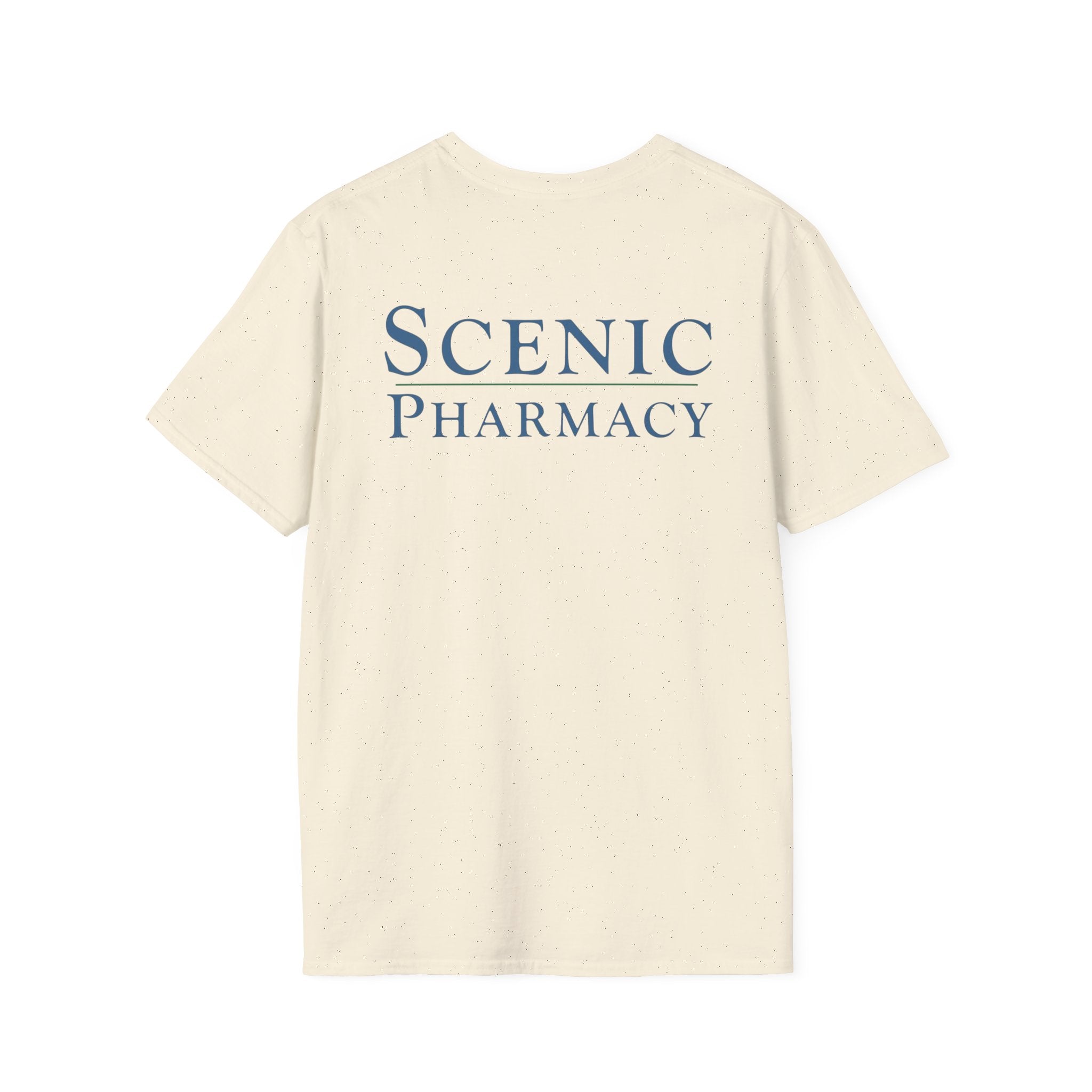 Scenic Pharmacy T-Shirt — Mountain Mortar & Pestle Logo Tee