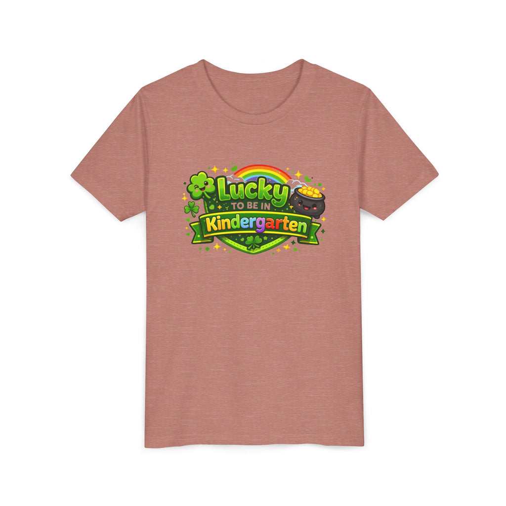 Lucky to Be in Kindergarten Youth Tee — St. Patrick’s Day Kindergarten Shirt