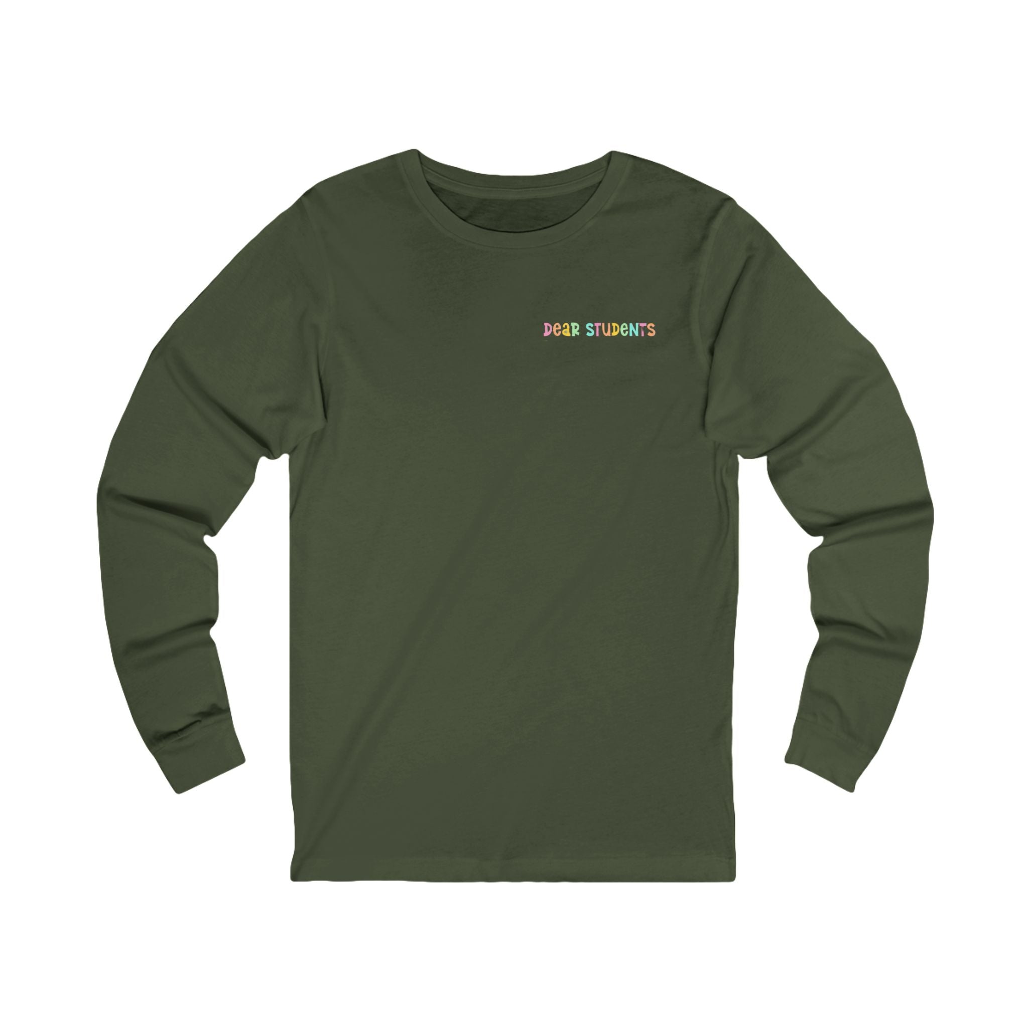 Long Sleeve Tee — "Be a Bestie Not a Bully" Pastel Kindness Shirt