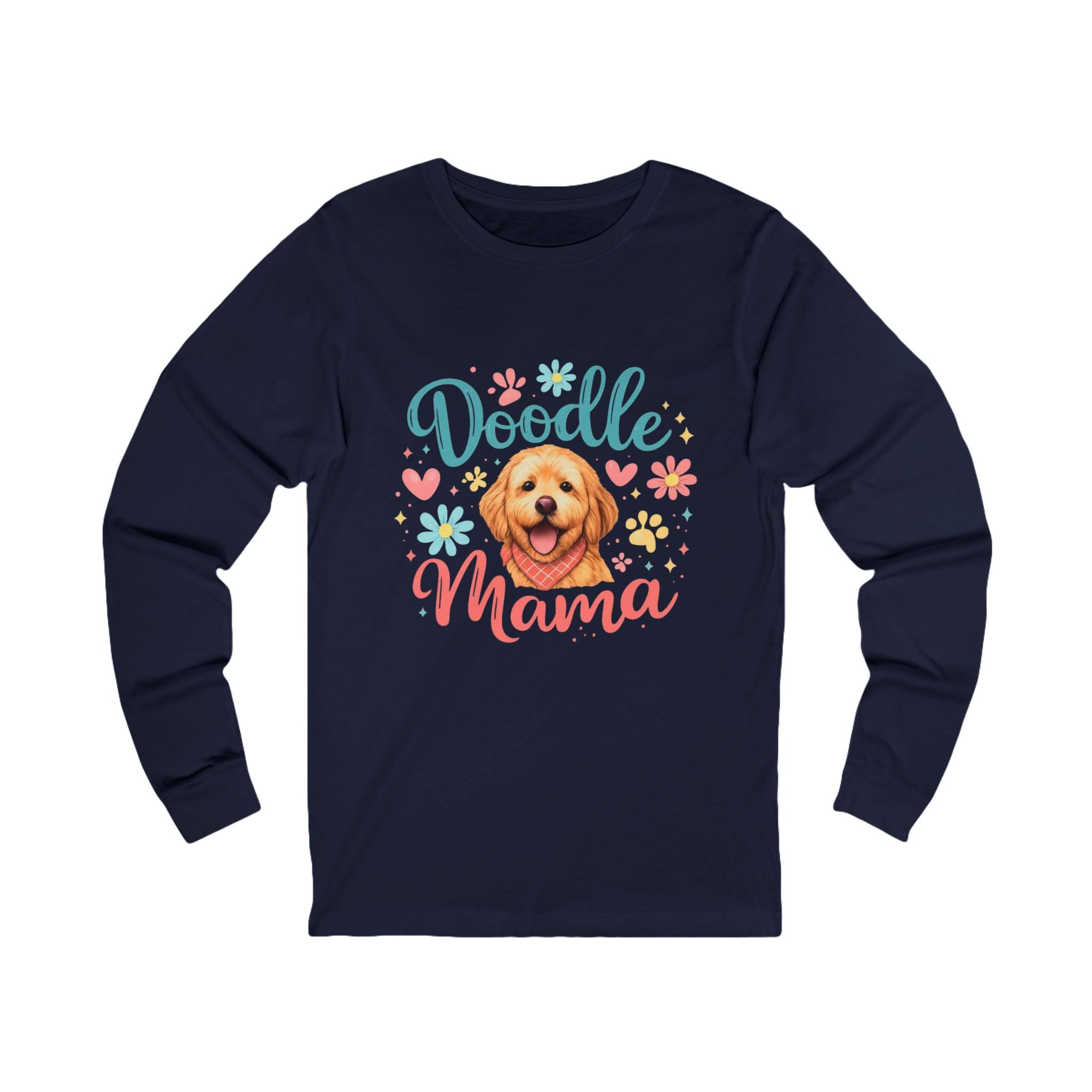 Doodle Mama Long Sleeve Tee — Cute Goldendoodle Dog Mom Shirt
