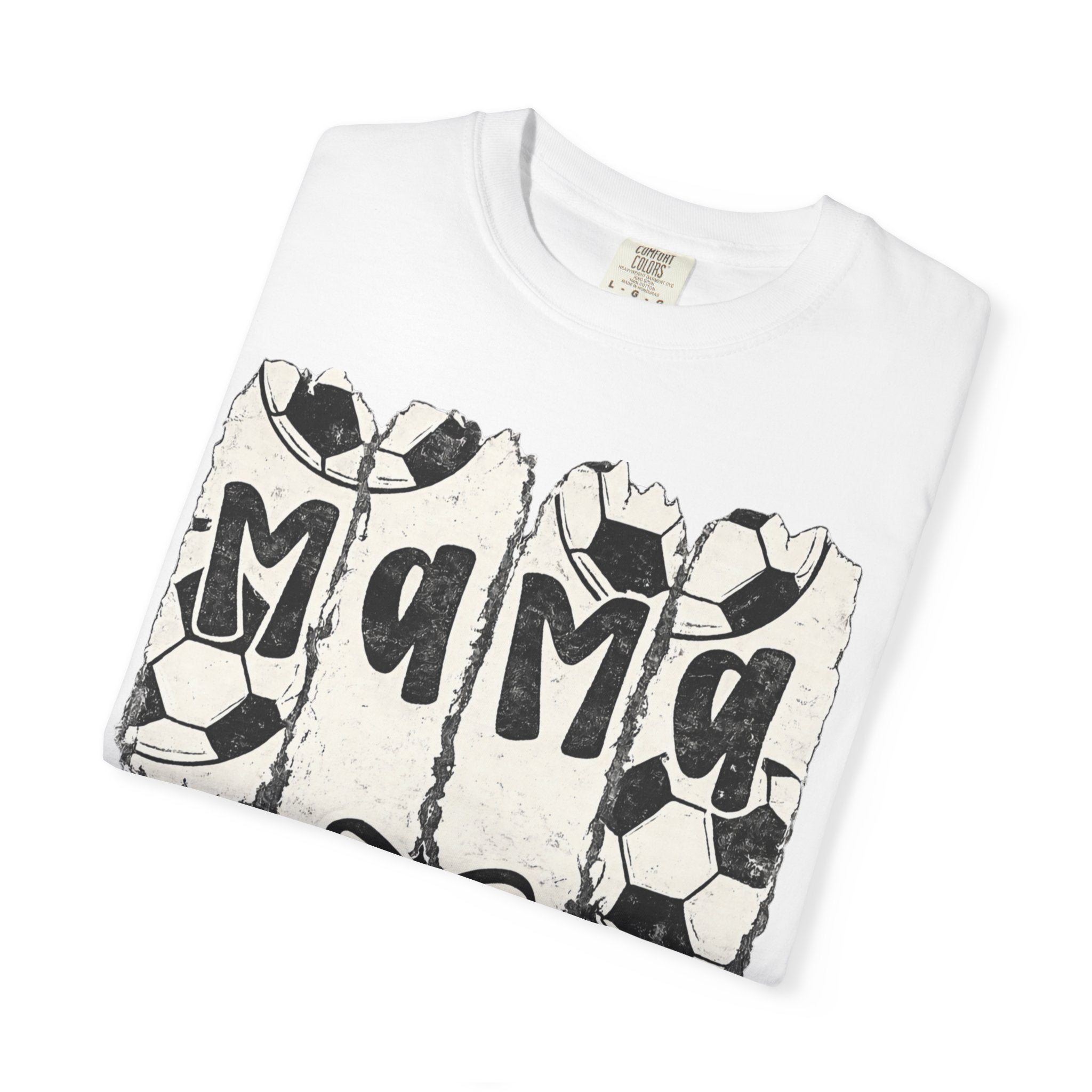 Mama Soccer T-Shirt — Vintage Soccer Ball Mama Tee for Moms