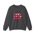 Crewneck Sweatshirt — "Jesus Loves You" Pink Heart Graphic