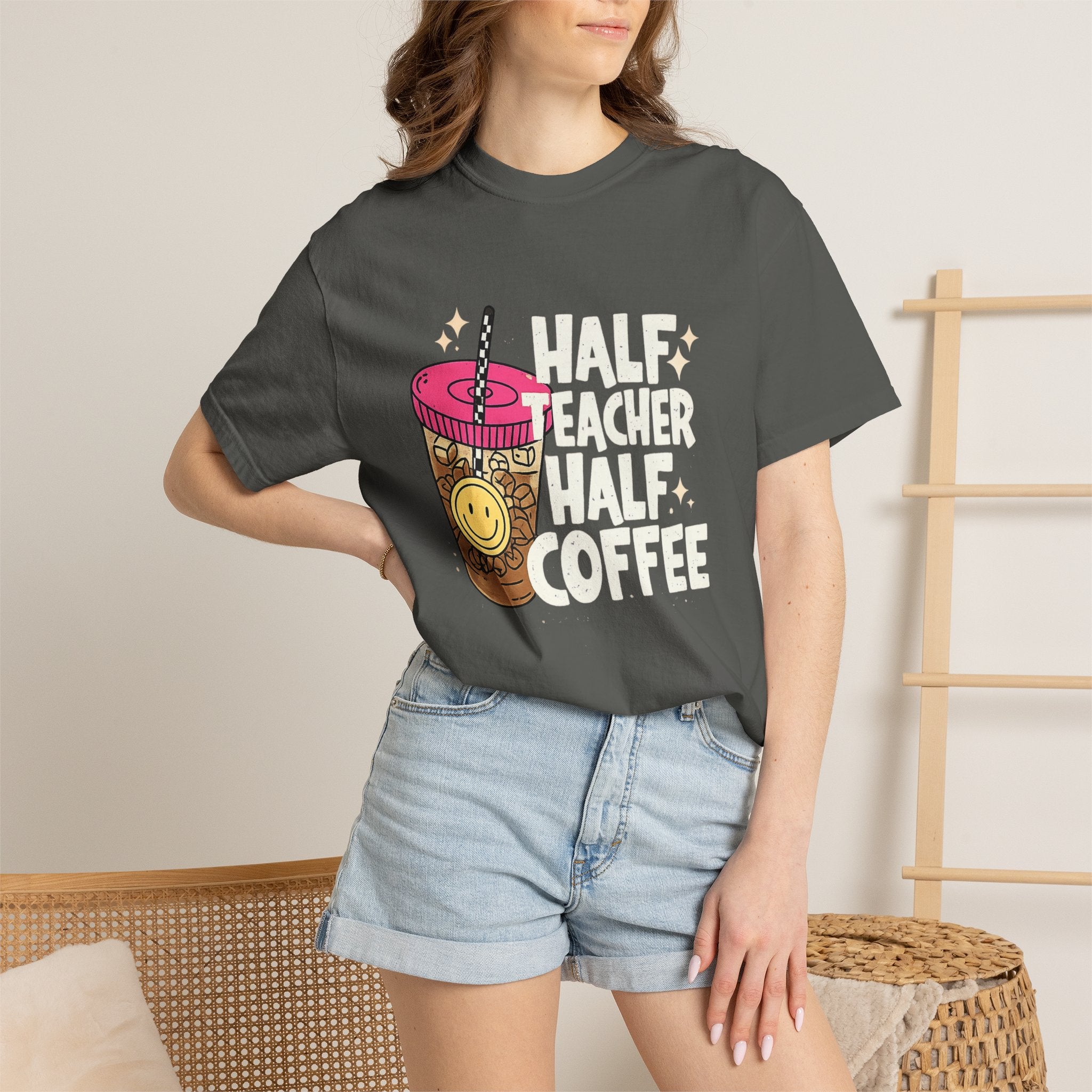 Smiley Bubble Tea T-Shirt — Cute Boba Drink Graphic Tee