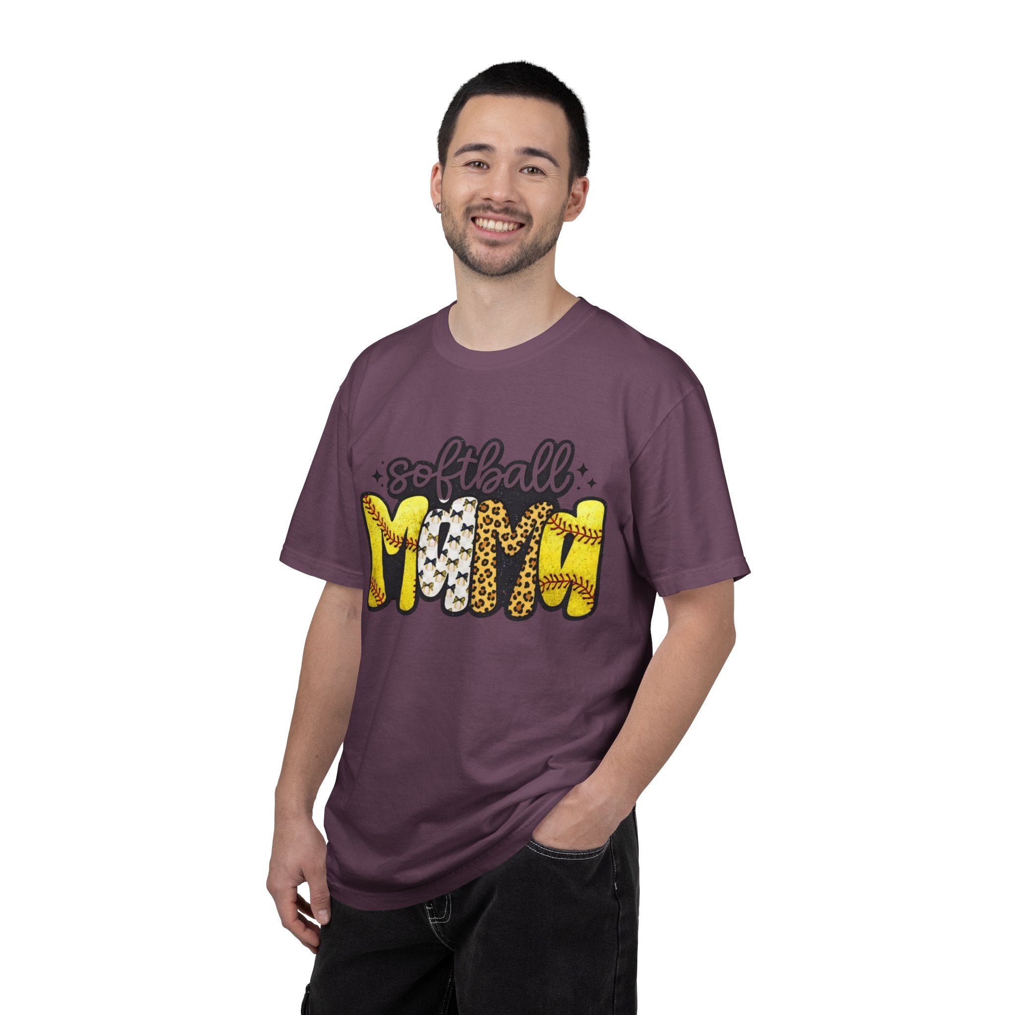 Softball Mom T-Shirt — Leopard & Stitch Graphic Tee
