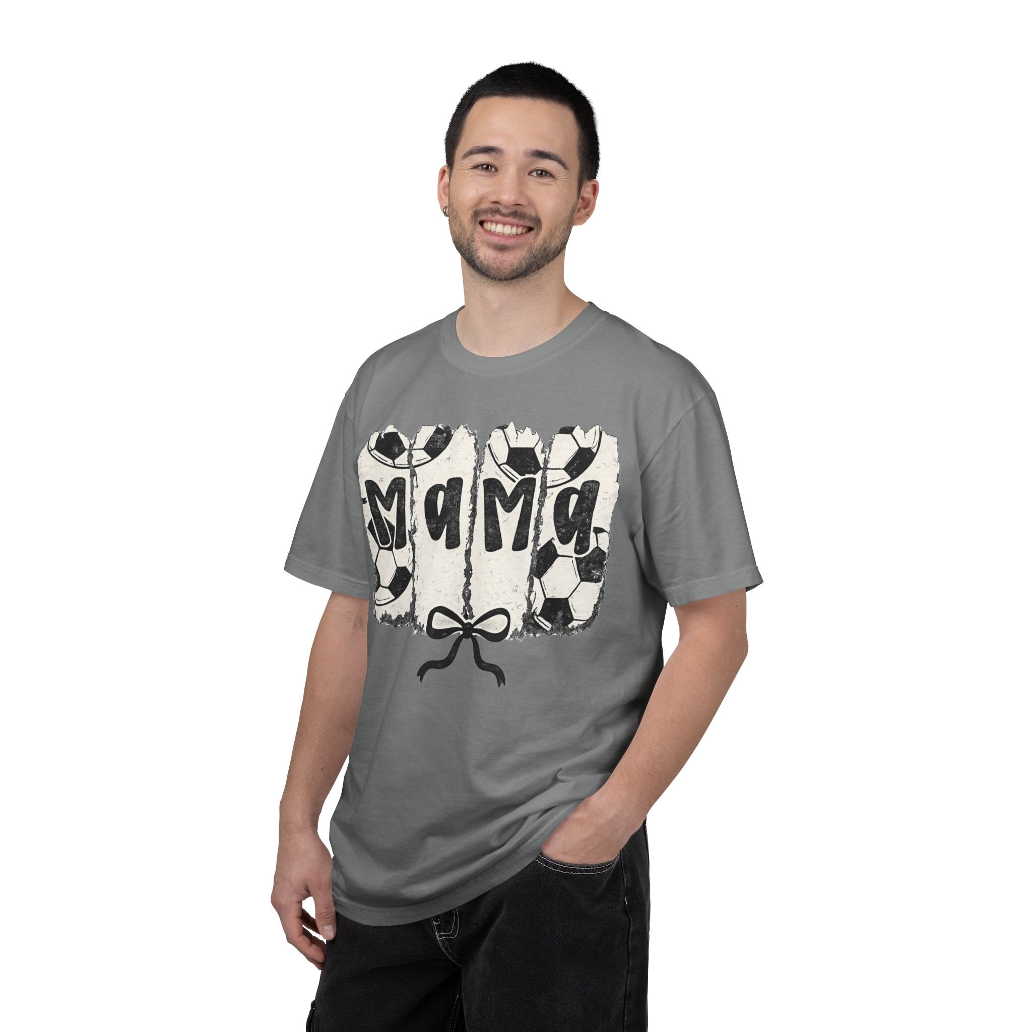 Mama Soccer T-Shirt — Vintage Soccer Ball Mama Tee for Moms