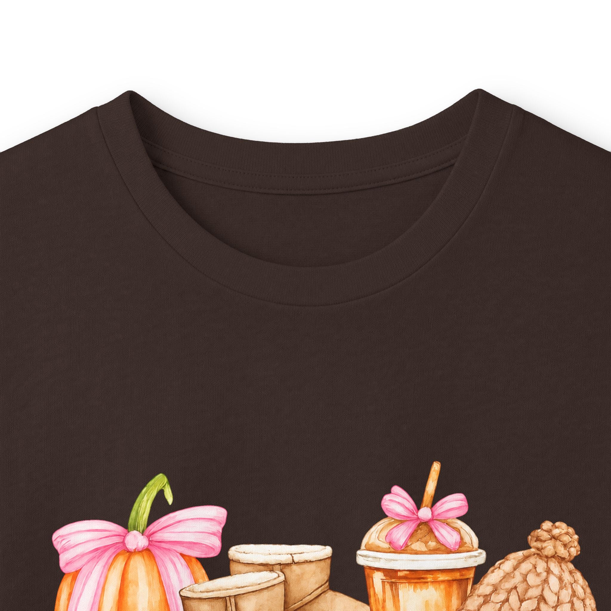 Long Sleeve Tee - Watercolor Pumpkins "#fallbasics" Fall Graphic
