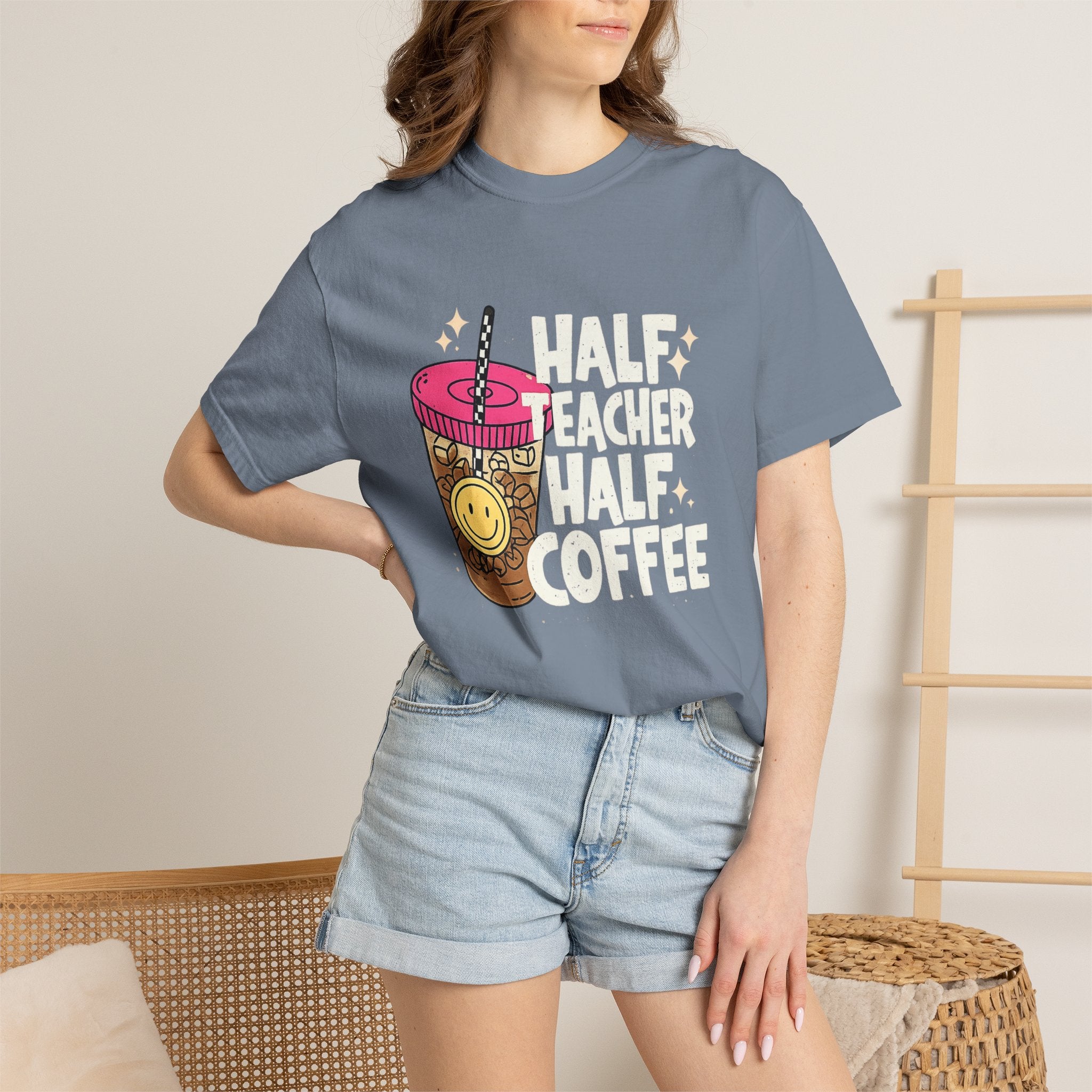 Smiley Bubble Tea T-Shirt — Cute Boba Drink Graphic Tee