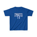 Gymnastics Kids Tee — Blue Bow Athletic Shirt for Girls