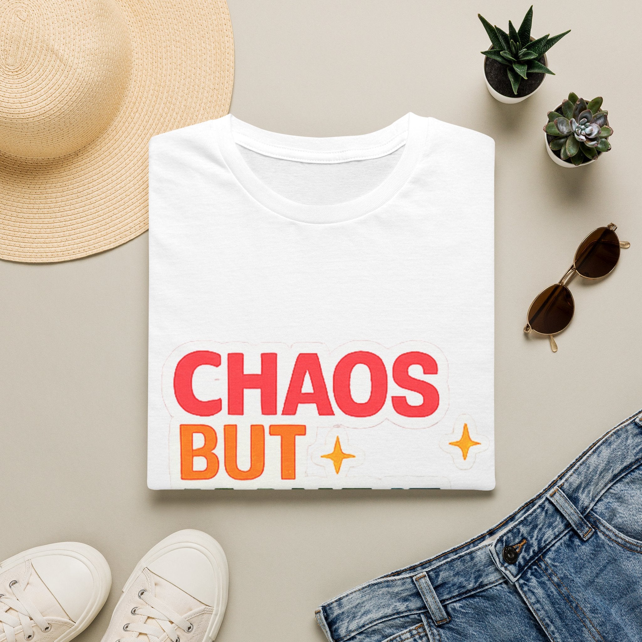 T-Shirt — "Chaos But Make It Academic" Retro Academic Humor Tee