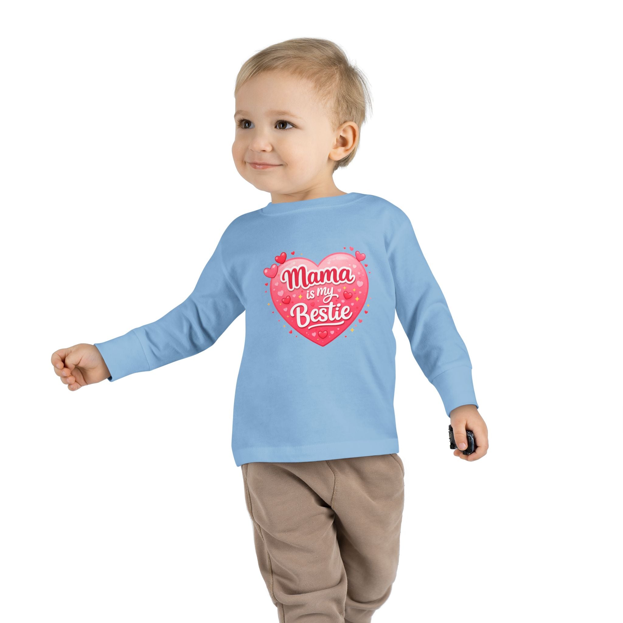 Mama Is My Bestie Toddler Long Sleeve Tee