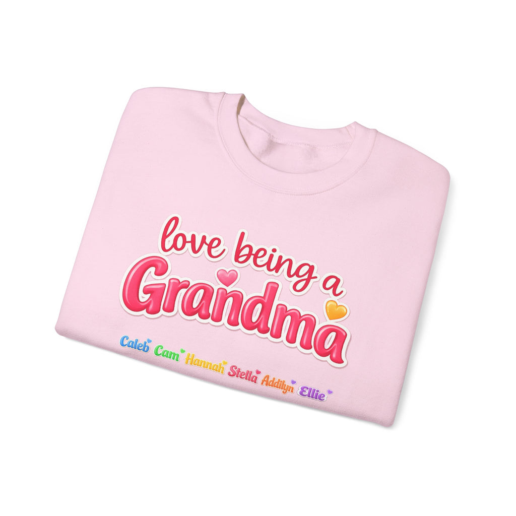 Grandma Crewneck Sweatshirt - "Love Being a Grandma" Cozy Gift