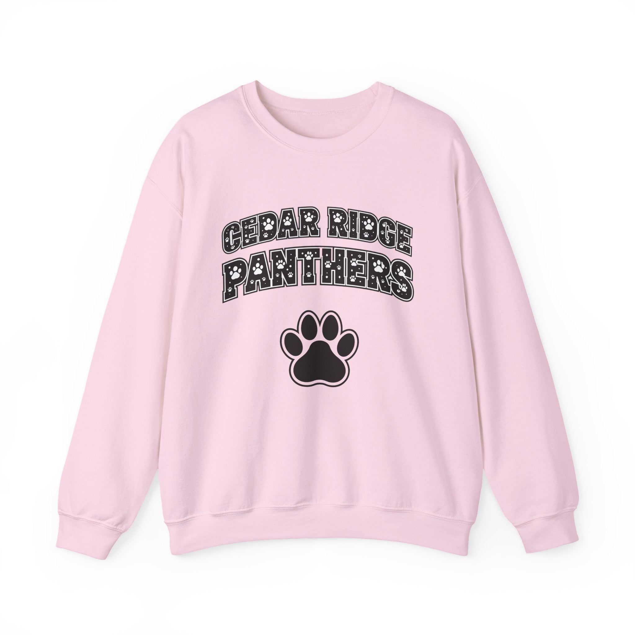 Cedar Ridge Panthers Crewneck Sweatshirt — Paw School Spirit Pullover