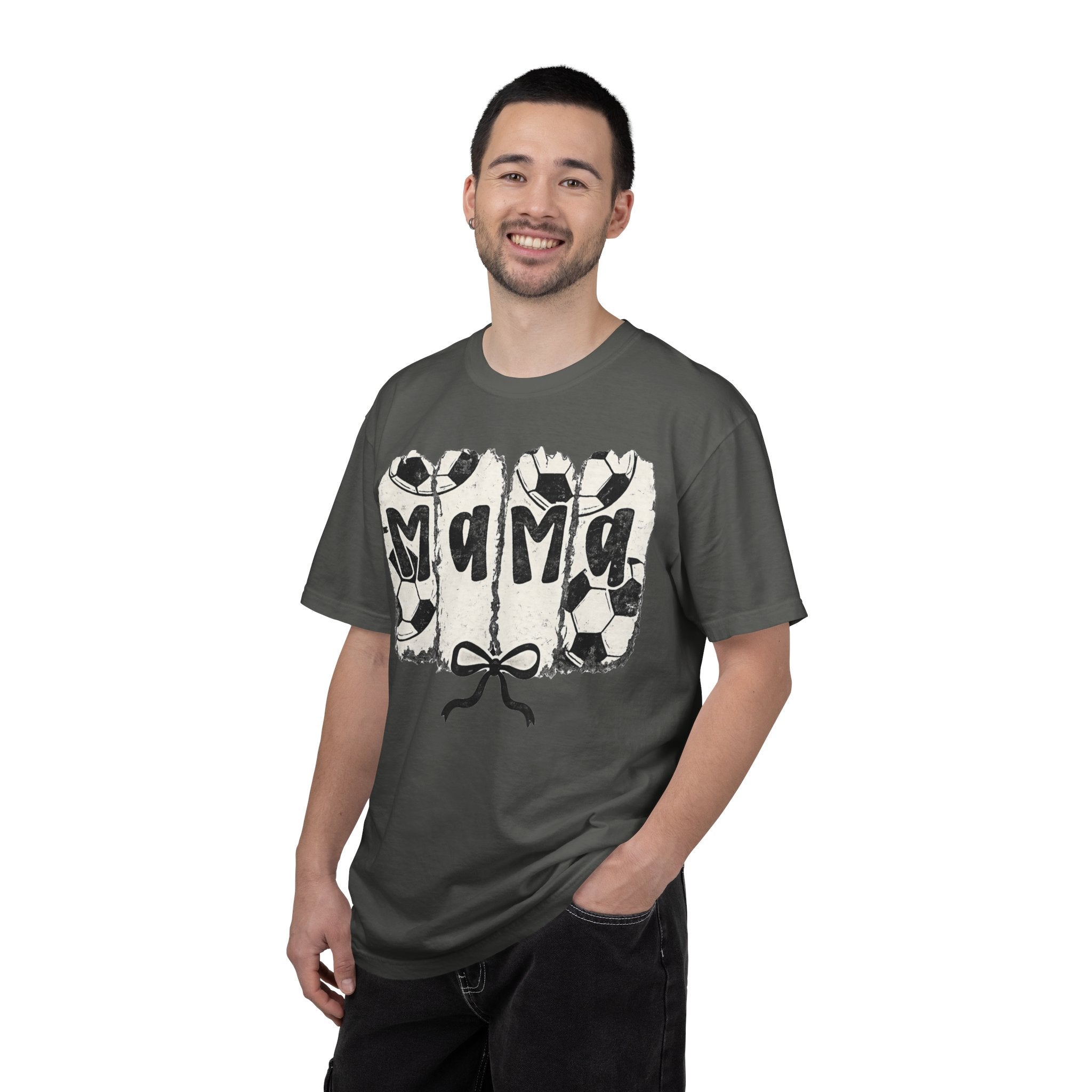 Mama Soccer T-Shirt — Vintage Soccer Ball Mama Tee for Moms
