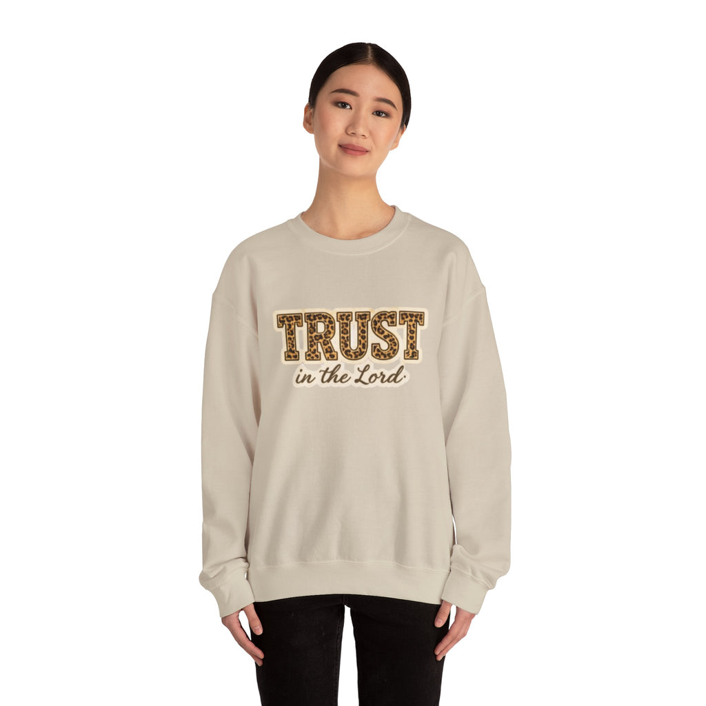 Trust in the Lord Crewneck Sweatshirt — Christian Faith Inspirational Pullover