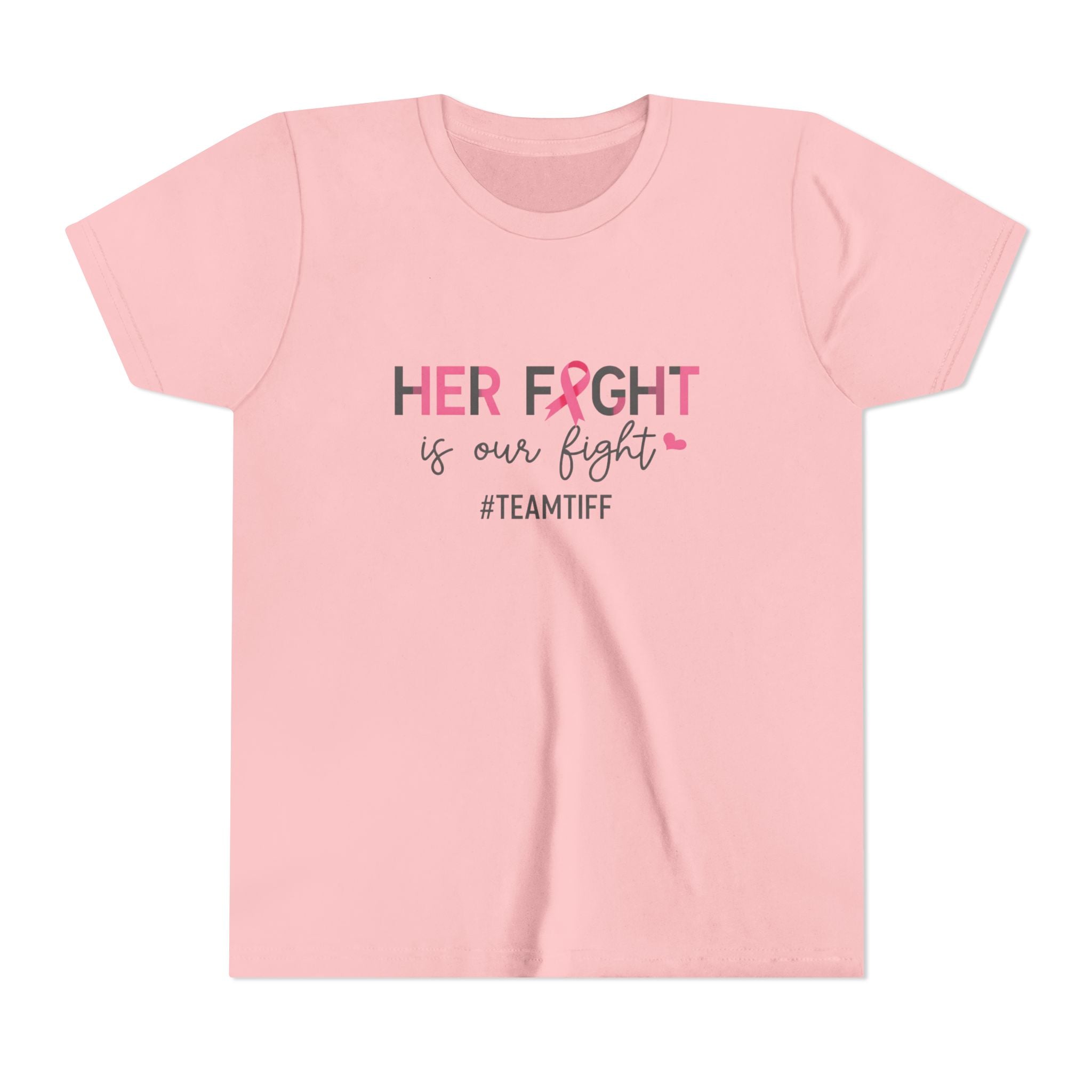 Youth Tee - “Her Fight Is Our Fight” Breast Cancer Awareness