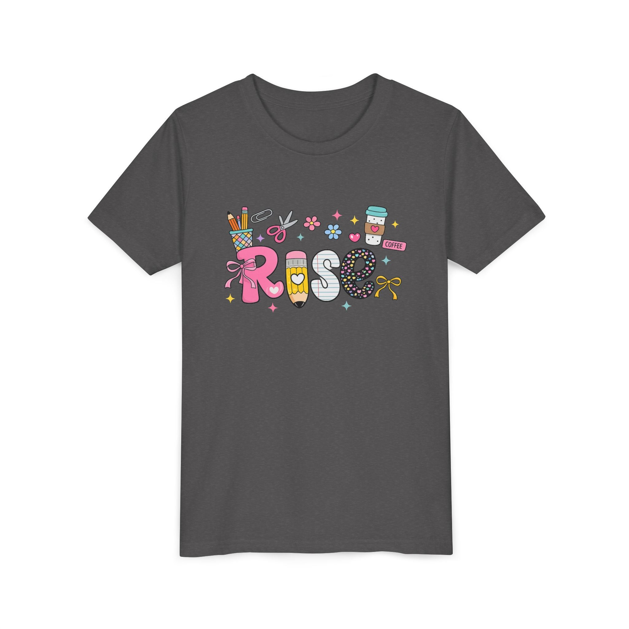 Youth Tee — Cute Personalized "Rose" Name Graphic Shirt for Kids