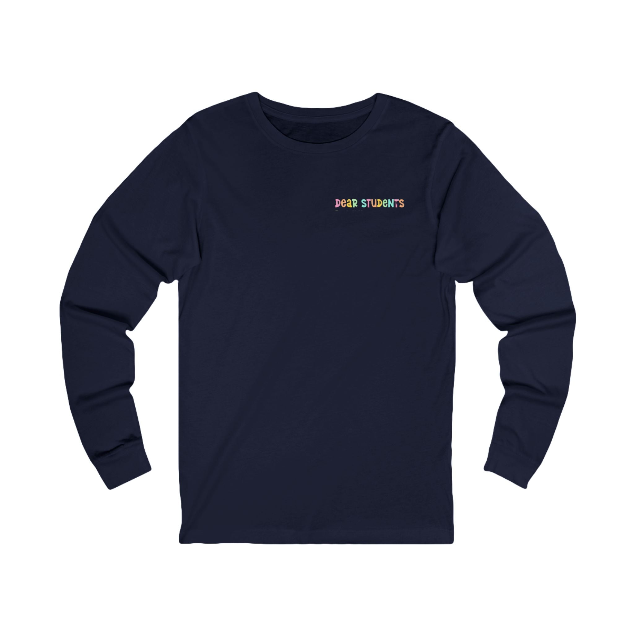 Long Sleeve Tee — "Be a Bestie Not a Bully" Pastel Kindness Shirt