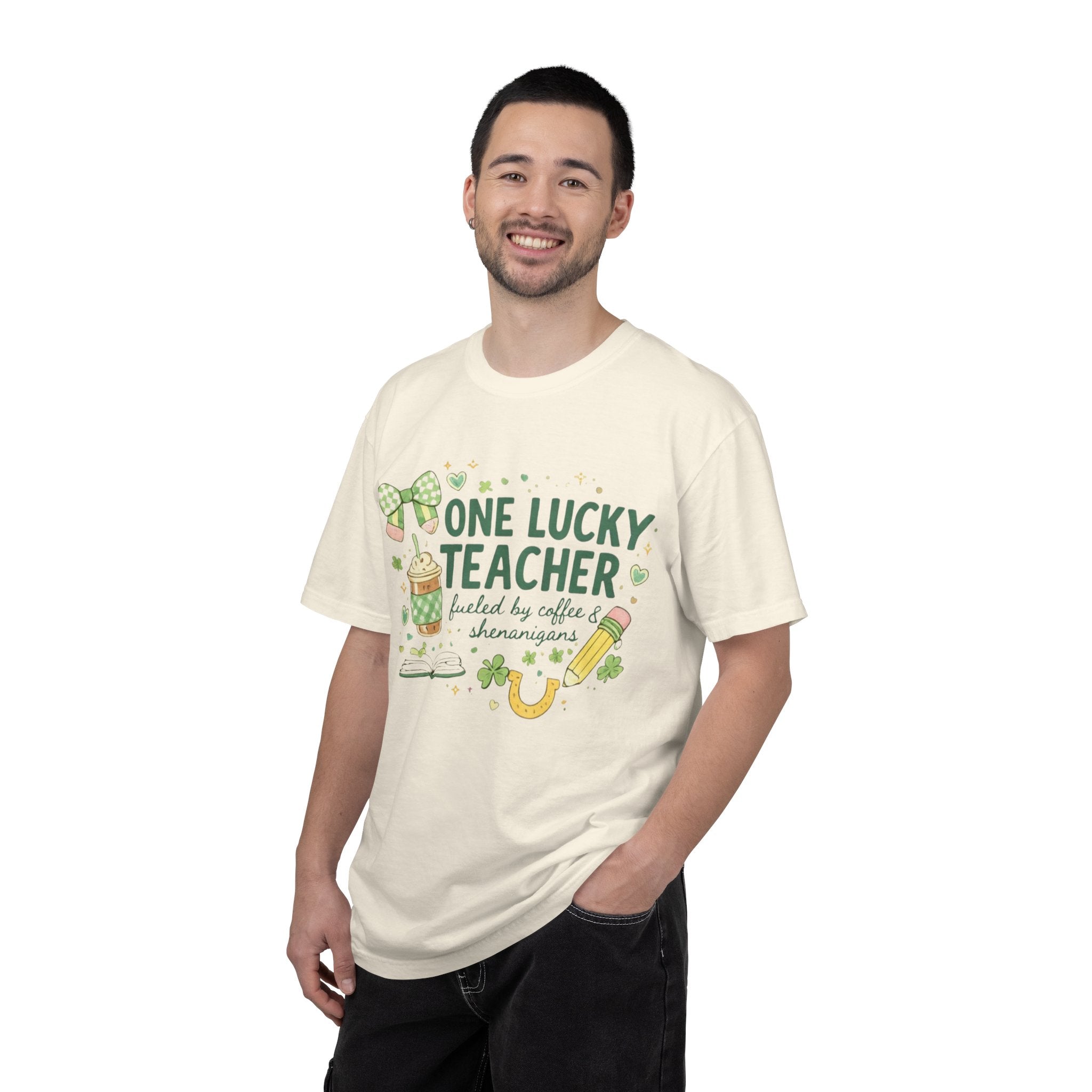 Teacher T-Shirt — "One Lucky Teacher" St. Patrick’s Day Graphic Tee