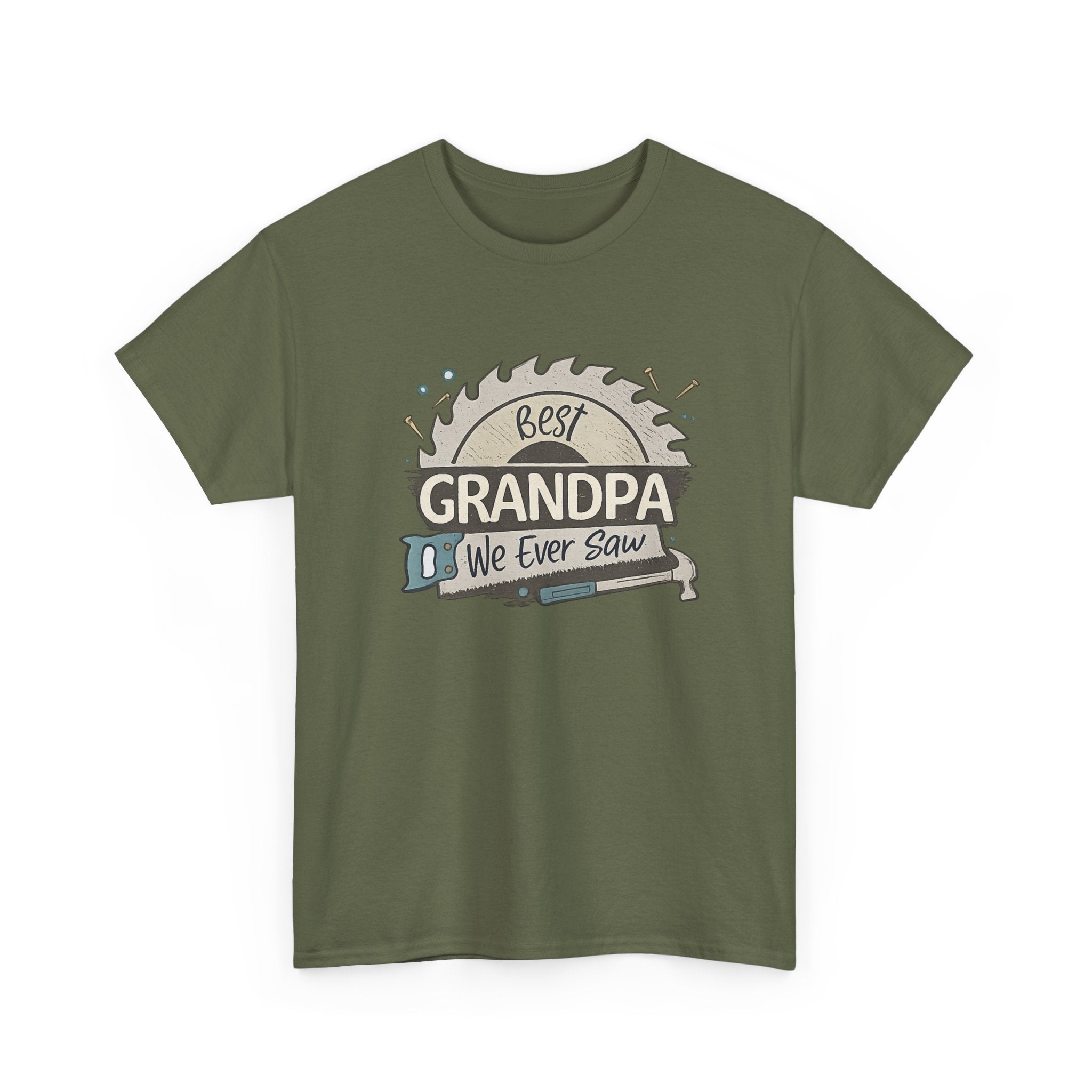 Grandpa T-Shirt — "Best Grandpa We Ever Saw" Vintage Gift Tee for Father’s Day