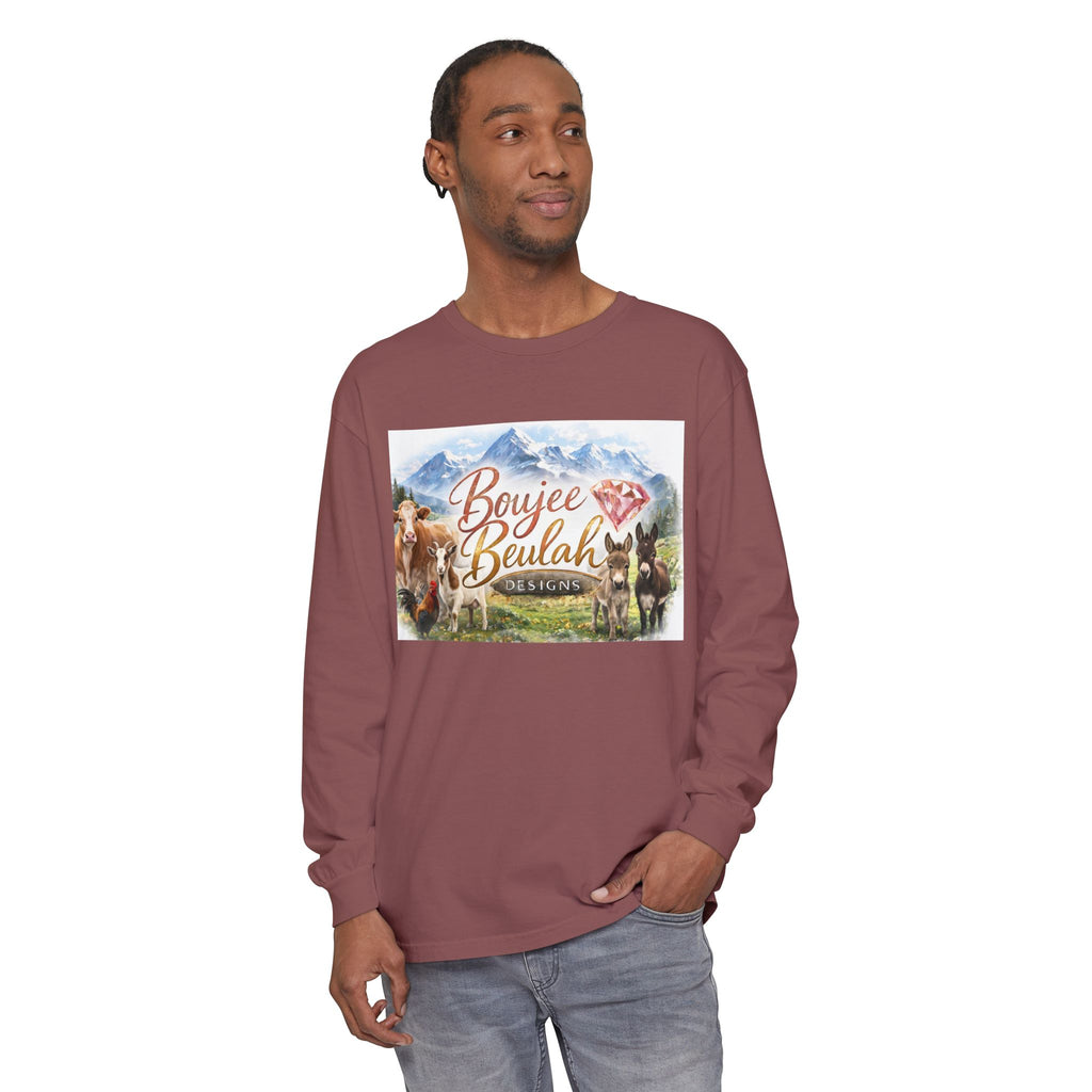 Boujee Beulah Farm Crew Long Sleeve T-Shirt
