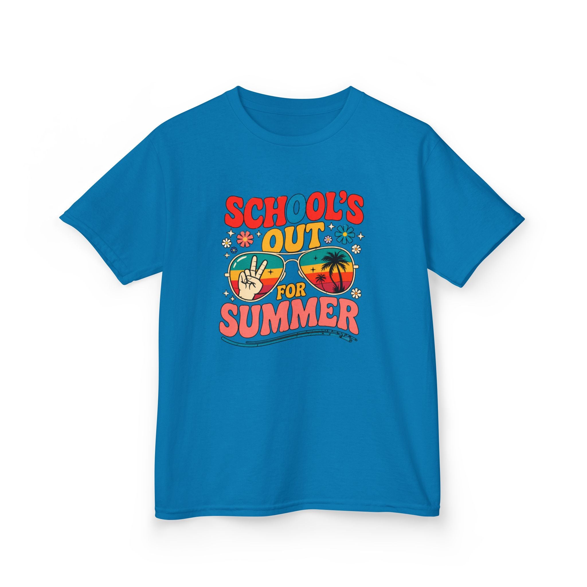 School's Out for Summer Kids T‑Shirt — Retro Beach Vacation Tee