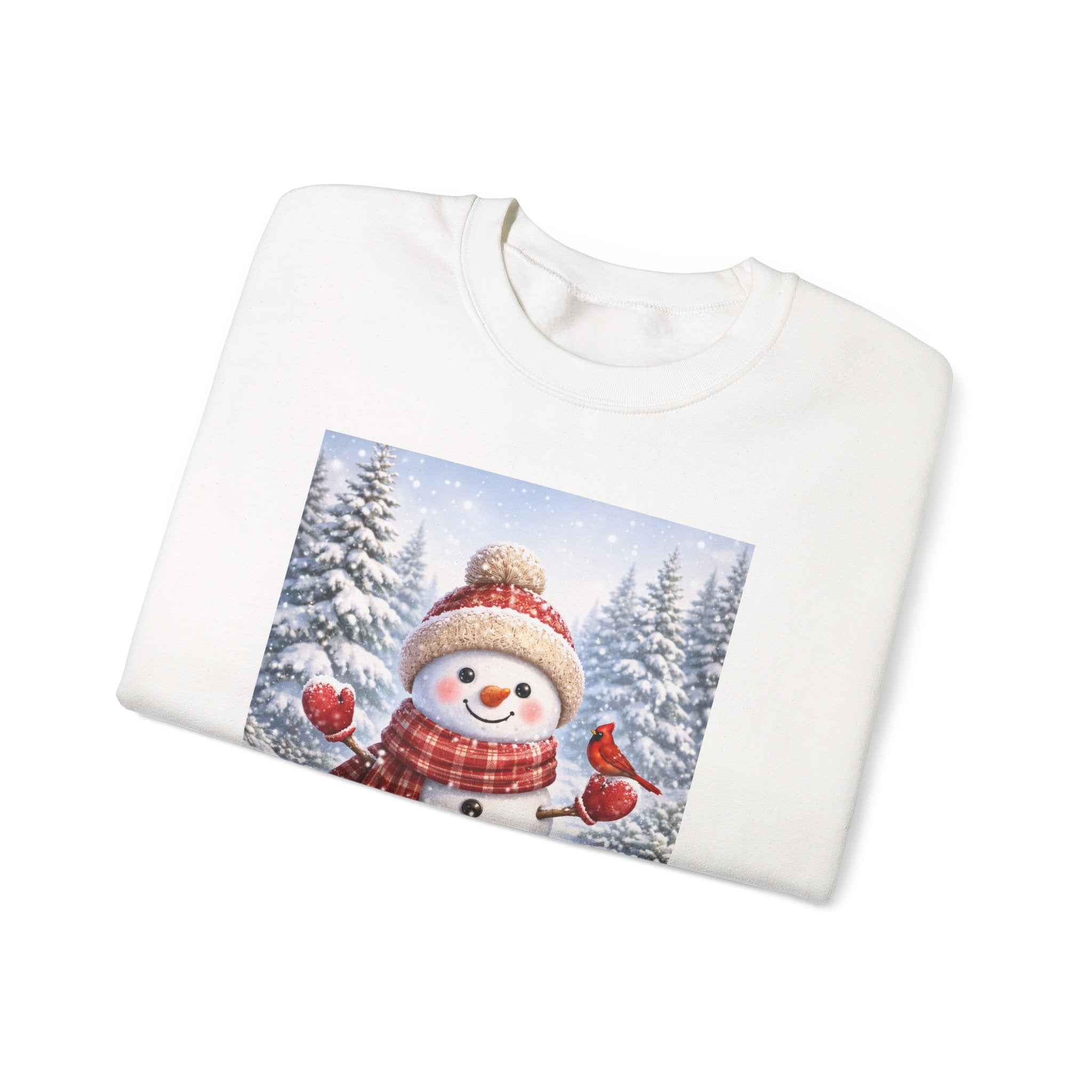 Snowman Christmas Sweatshirt — Festive Winter Holiday Crewneck