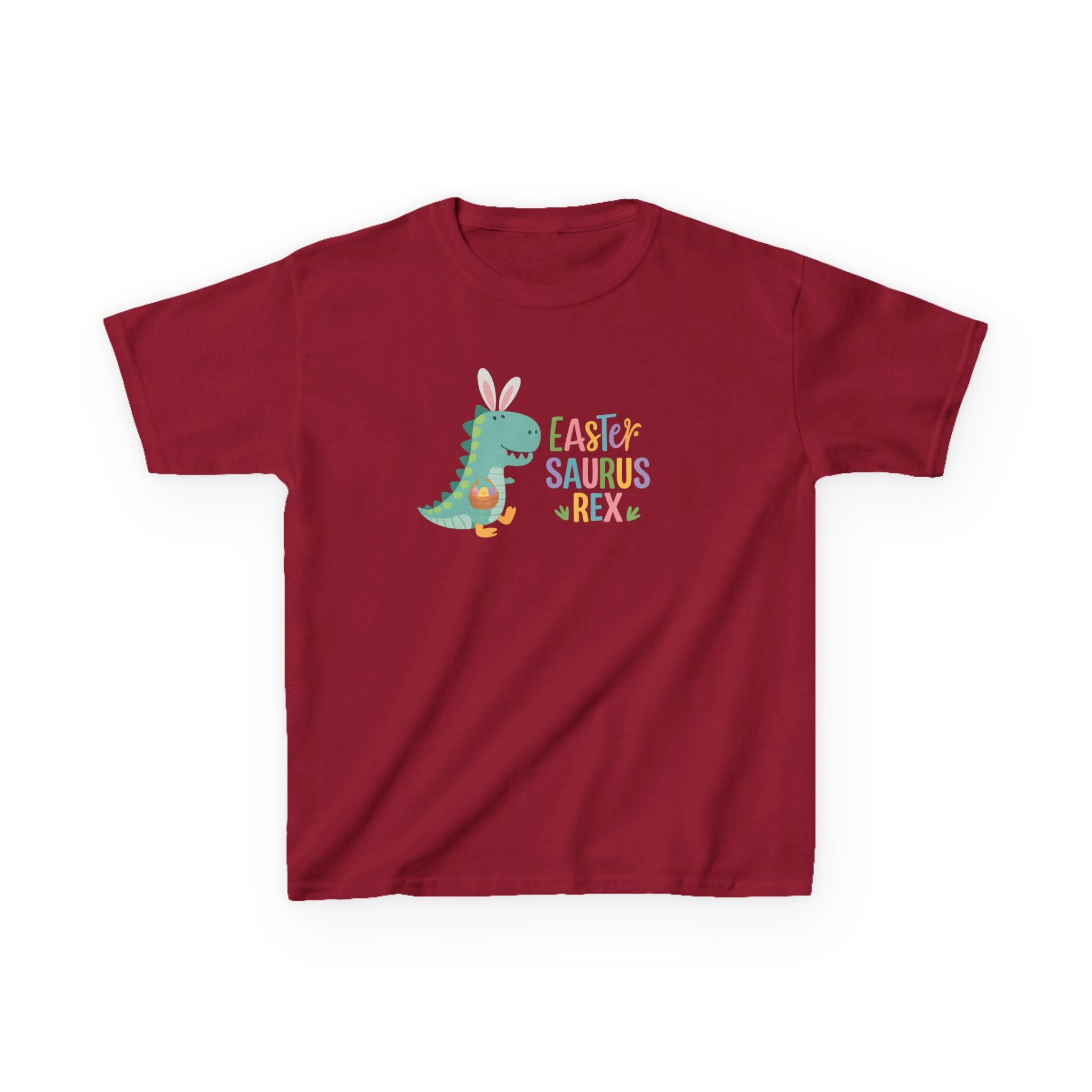Kids T-Shirt — "Easter Saurus Rex" Cute Easter Dinosaur Tee