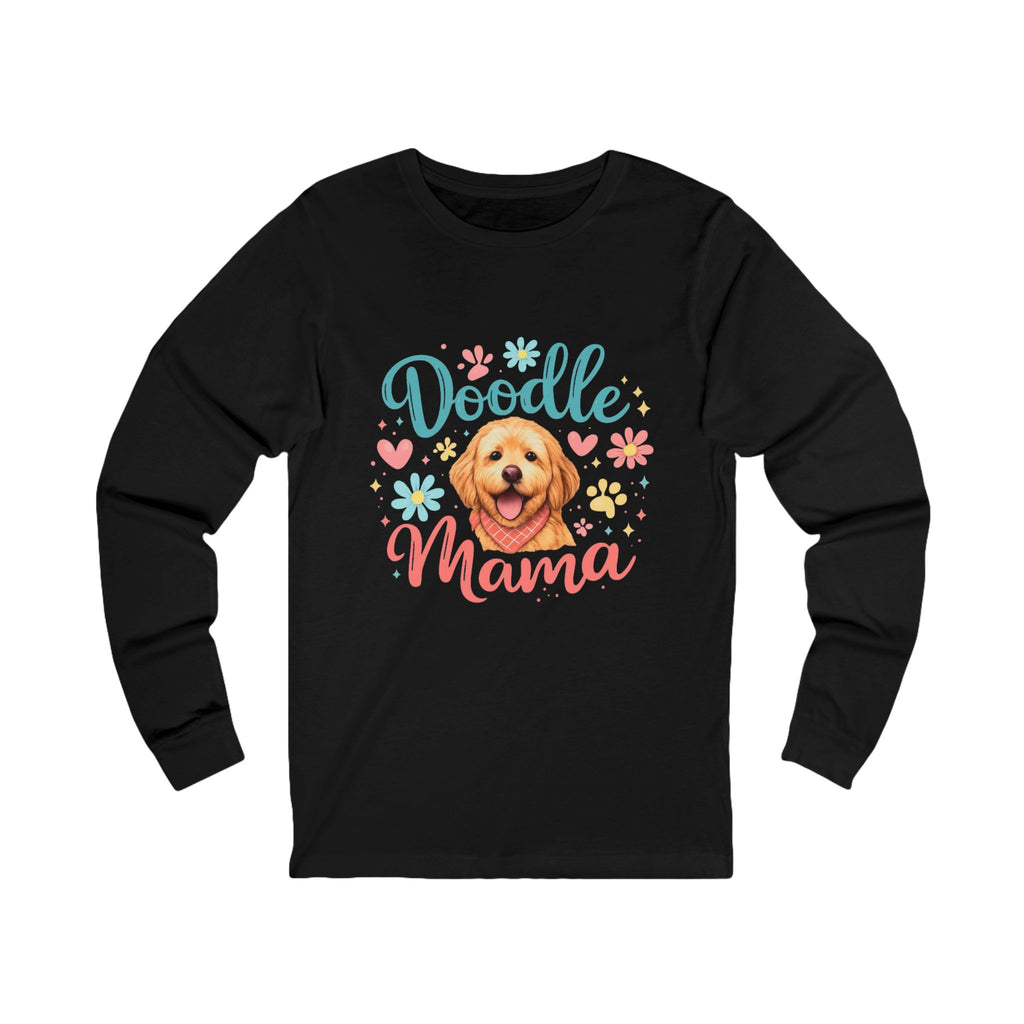 Doodle Mama Long Sleeve Tee — Cute Goldendoodle Dog Mom Shirt