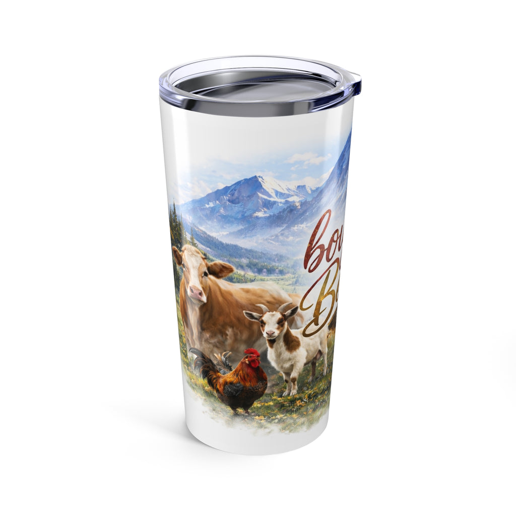 Boujee Beulah Farms 20oz Tumbler — Mountain Cow Ranch Insulated Travel Cup